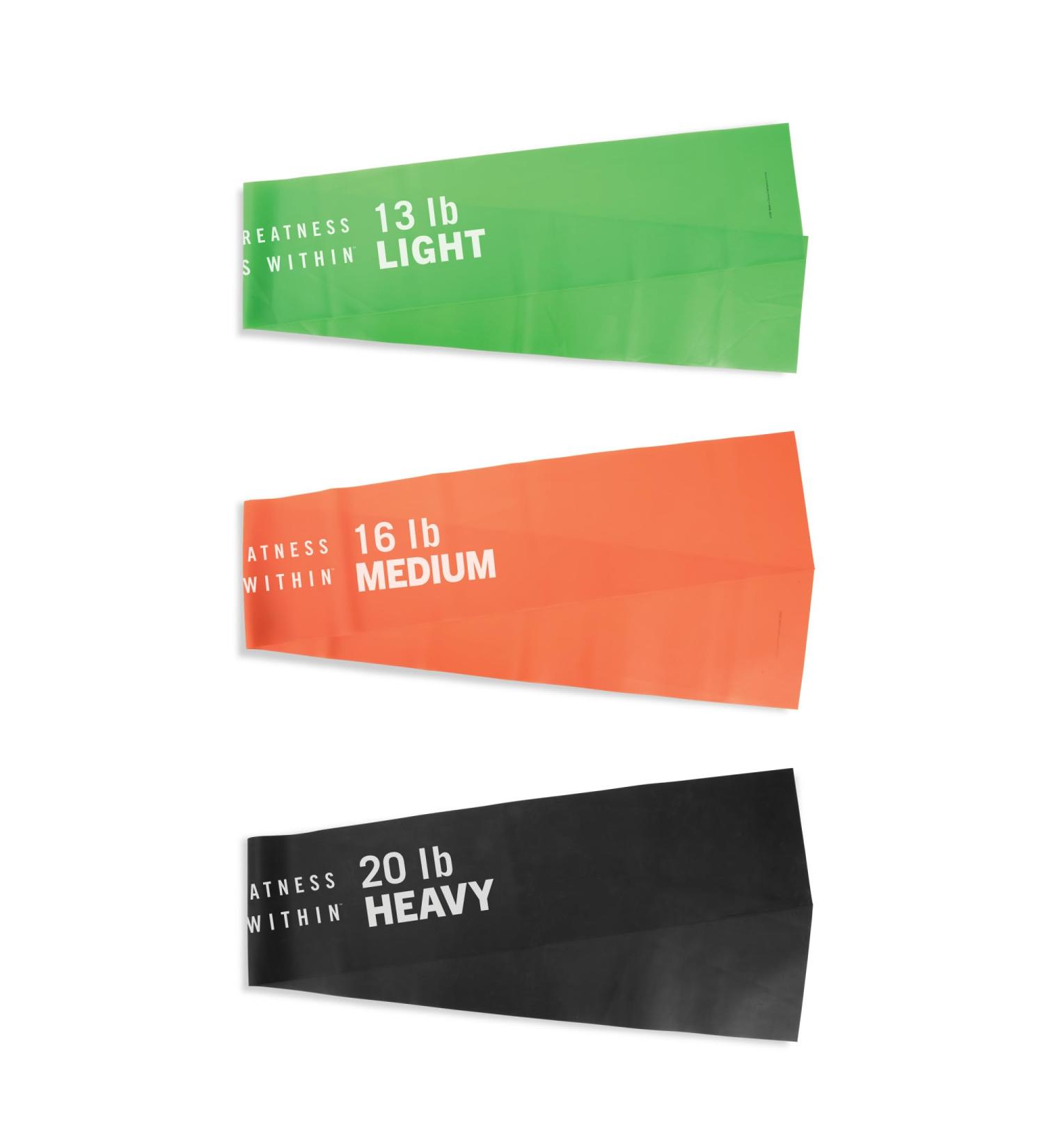 Everlast Stretch Bands (Set of 3) - Light Medium & Heavy Resistance Premium Latex Lightweight & Portable Perfect for Pilates Home Fitness Gym Bands & Accessories Great for Workout & Recovery - Buy Online on GoSupps.com