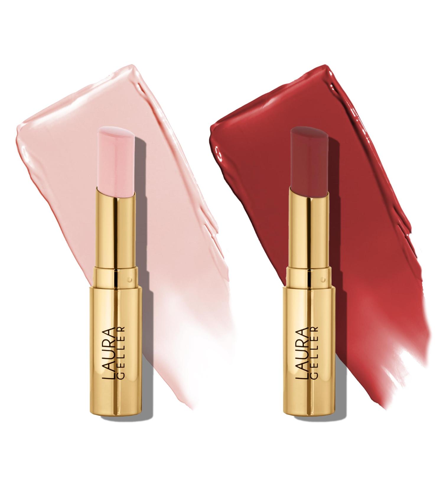LAURA GELLER NEW YORK Jelly Balm Tinted Lip Balm Duo - Brick House + Sheerly Amazing - Buy Online on GoSupps.com