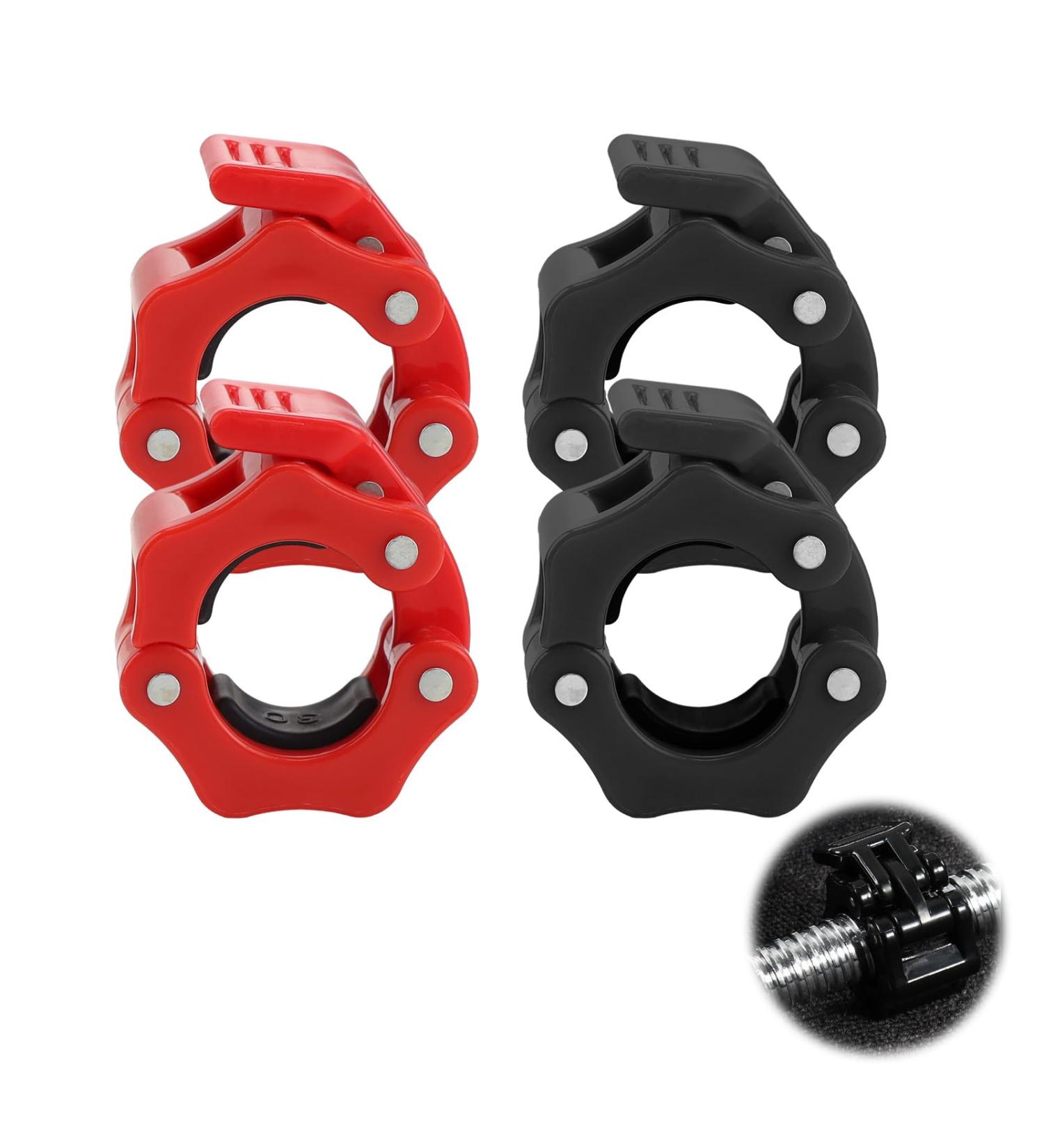 Sprhr 4-Piece Dumbbell Closure Set - Quick Lock 30mm & 25mm for Weightlifting & Fitness Accessories - Buy Online on GoSupps.com