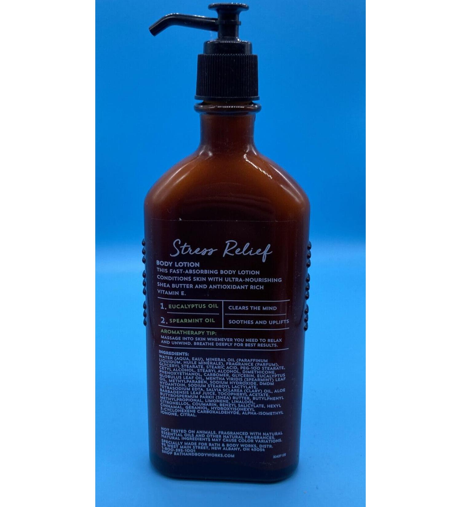 BATH & BODY WORKS STRESS RELIEF EUCALYPTUS SPEARMINT BODY LOTION 6.5 FL.OZ.