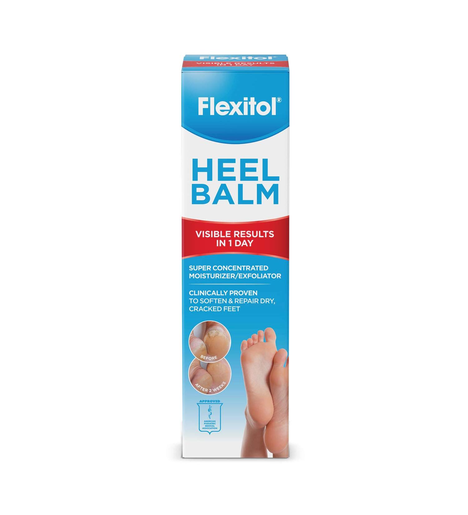 Flexitol Heel Balm 4oz - Rich Moisturizing & Exfoliating Foot Cream - Buy Online on GoSupps.com