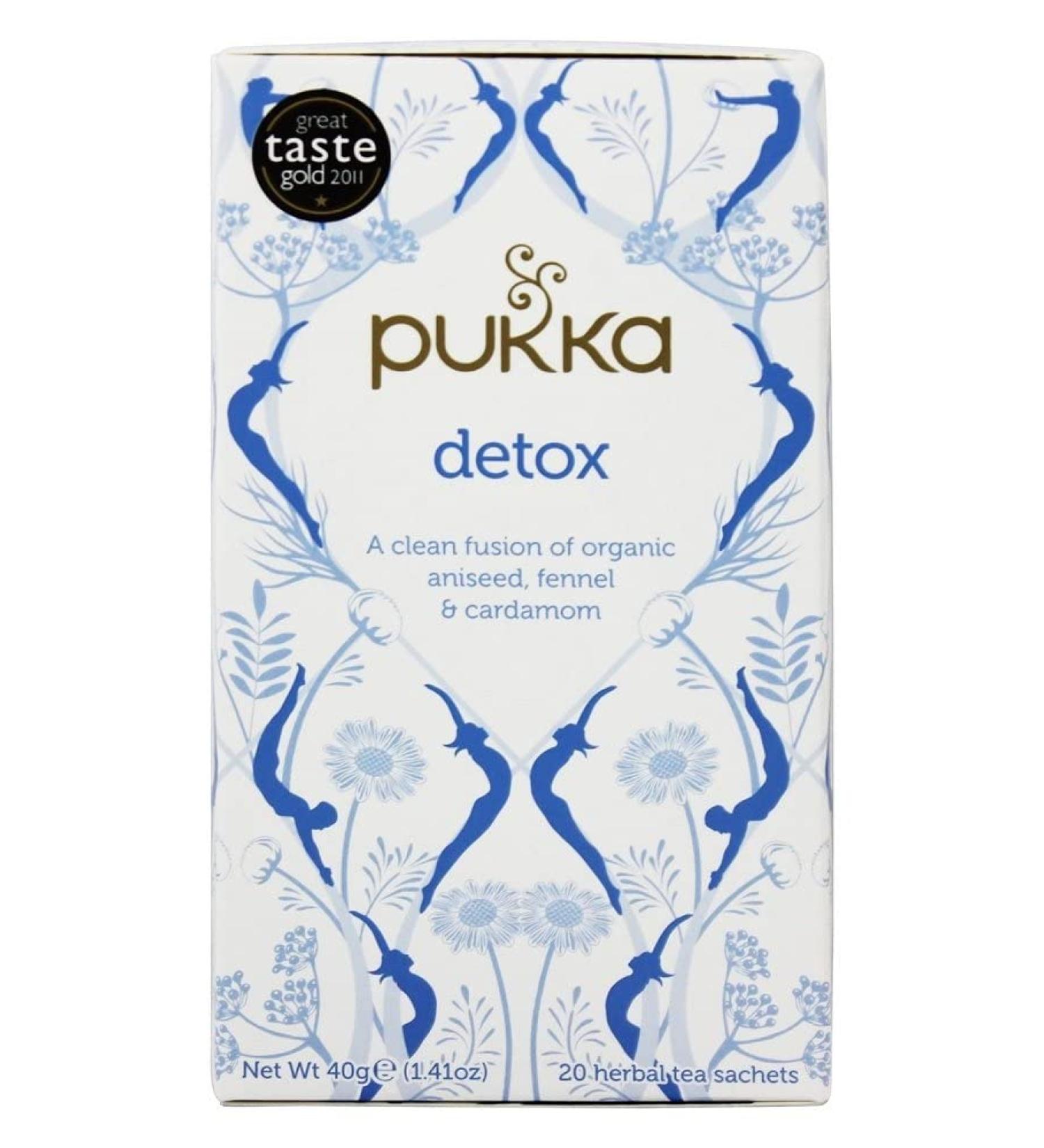 Pukka Herbs Organic Herbal Teas from England Detox Aniseed Fennel & Cardamom