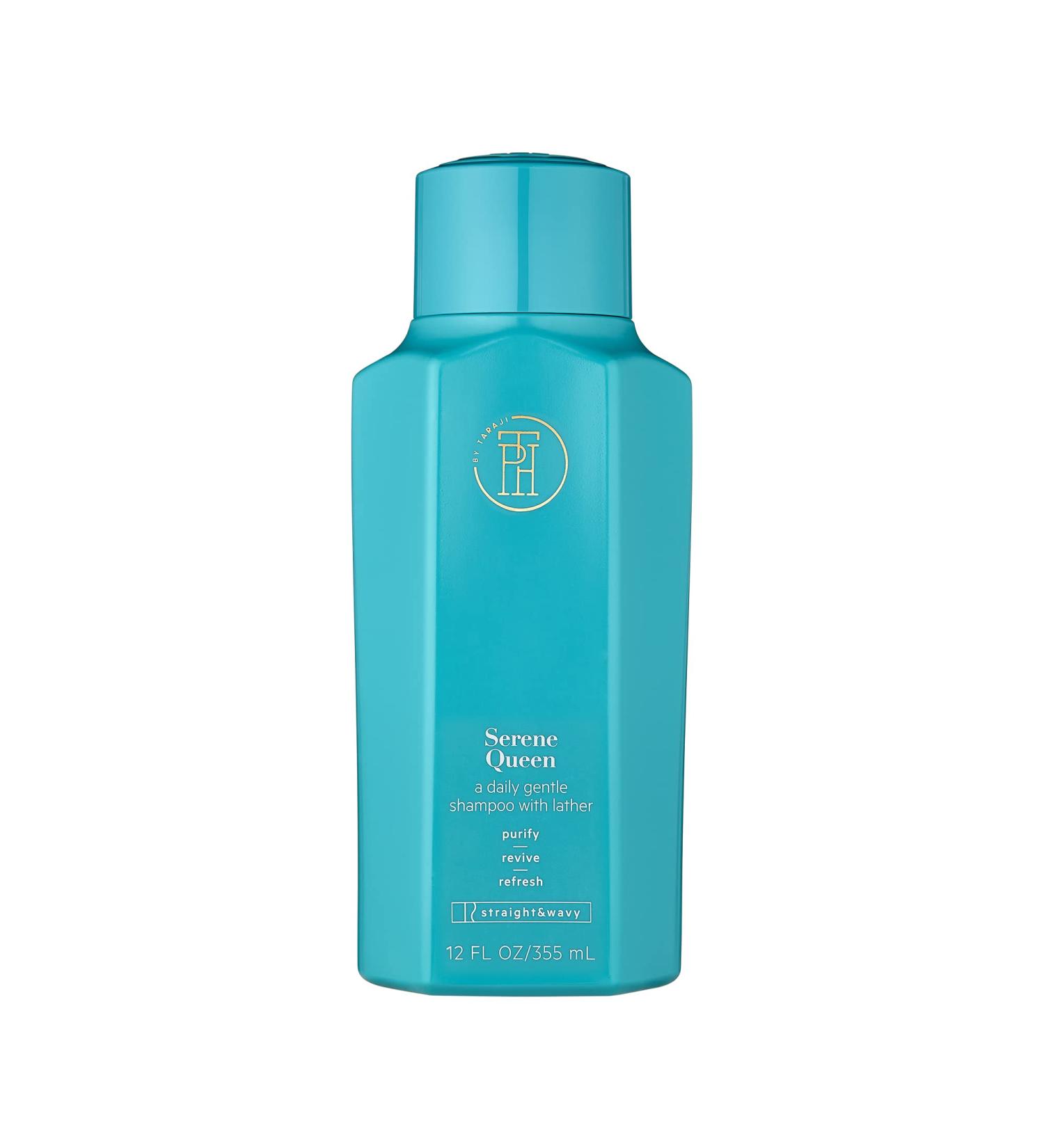 TPH BY TARAJI Serene Queen Shampoo | Vegan Sulfate-Free Hydrating Cleanser with Chamomile & Green Tea | Gentle Hair Care for Men & Women - 12 fl. oz - Buy Online on GoSupps.com