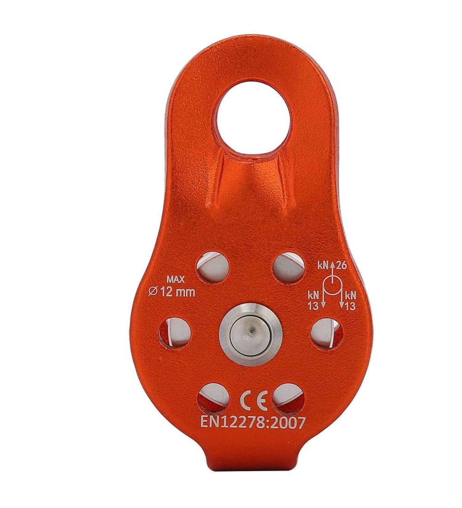 Jadeshay Rieme Disc Wheel - High-Performance 26KN Climbing Roller for 12mm Rope Aluminum Alloy Orange - Buy Online on GoSupps.com