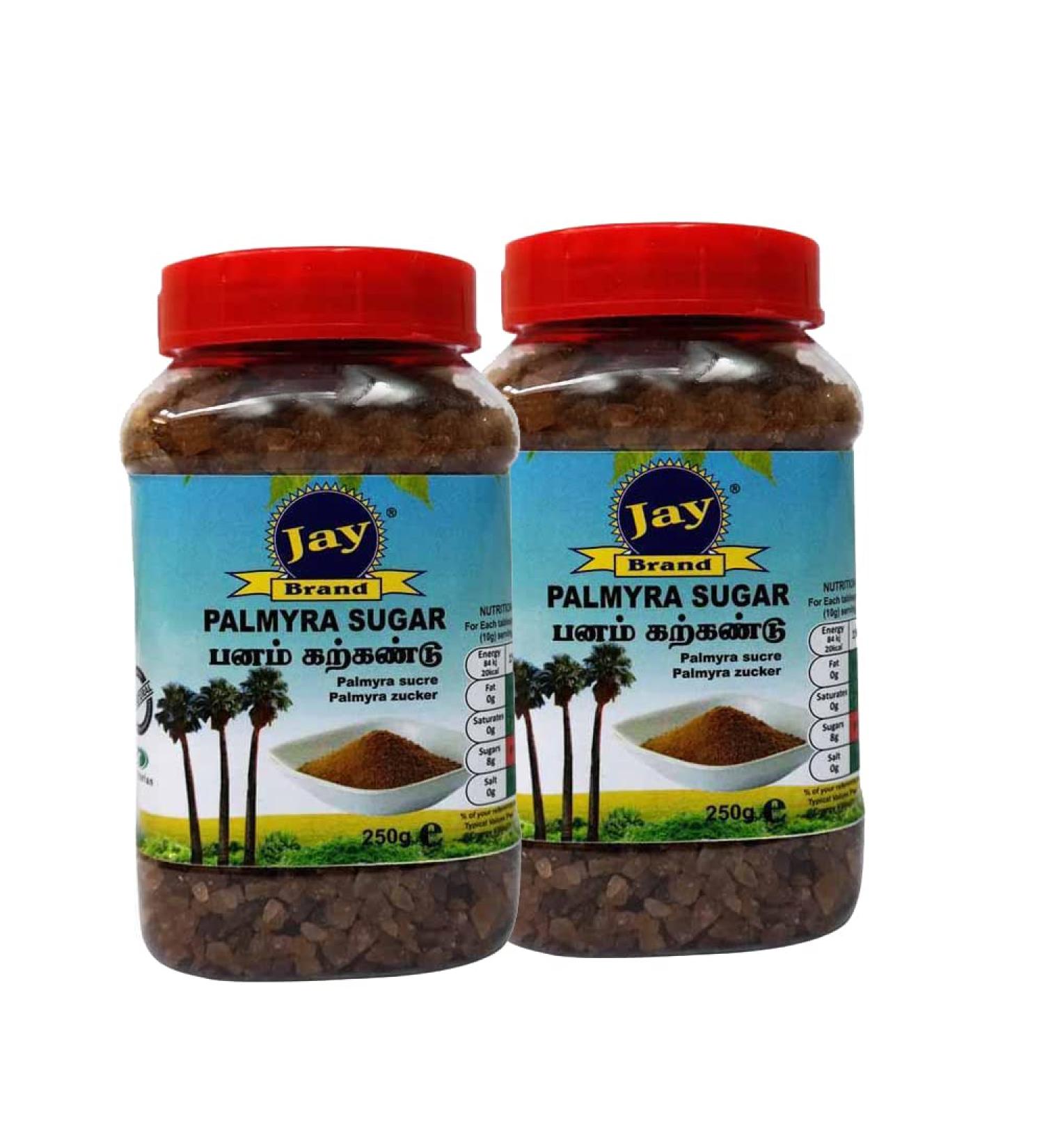 Jay Brand Palmyrah Sugar | 250G | Natural Sweetener | No Preservatives Added |Gluten Free | Indian Origin (Pack of 2) - Buy Online on GoSupps.com