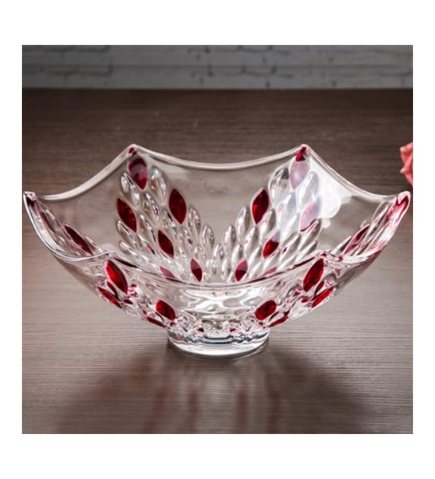 Fruit Basket Fruit Bowl Household Fruit Plate Glass Hexagonal Fruit Bowl Creative Candy Snack Plate Decorative Kitchen Organizers and Storage (Color : B Size : 31 * 31 * 13.5cm) - Buy Online on GoSupps.com