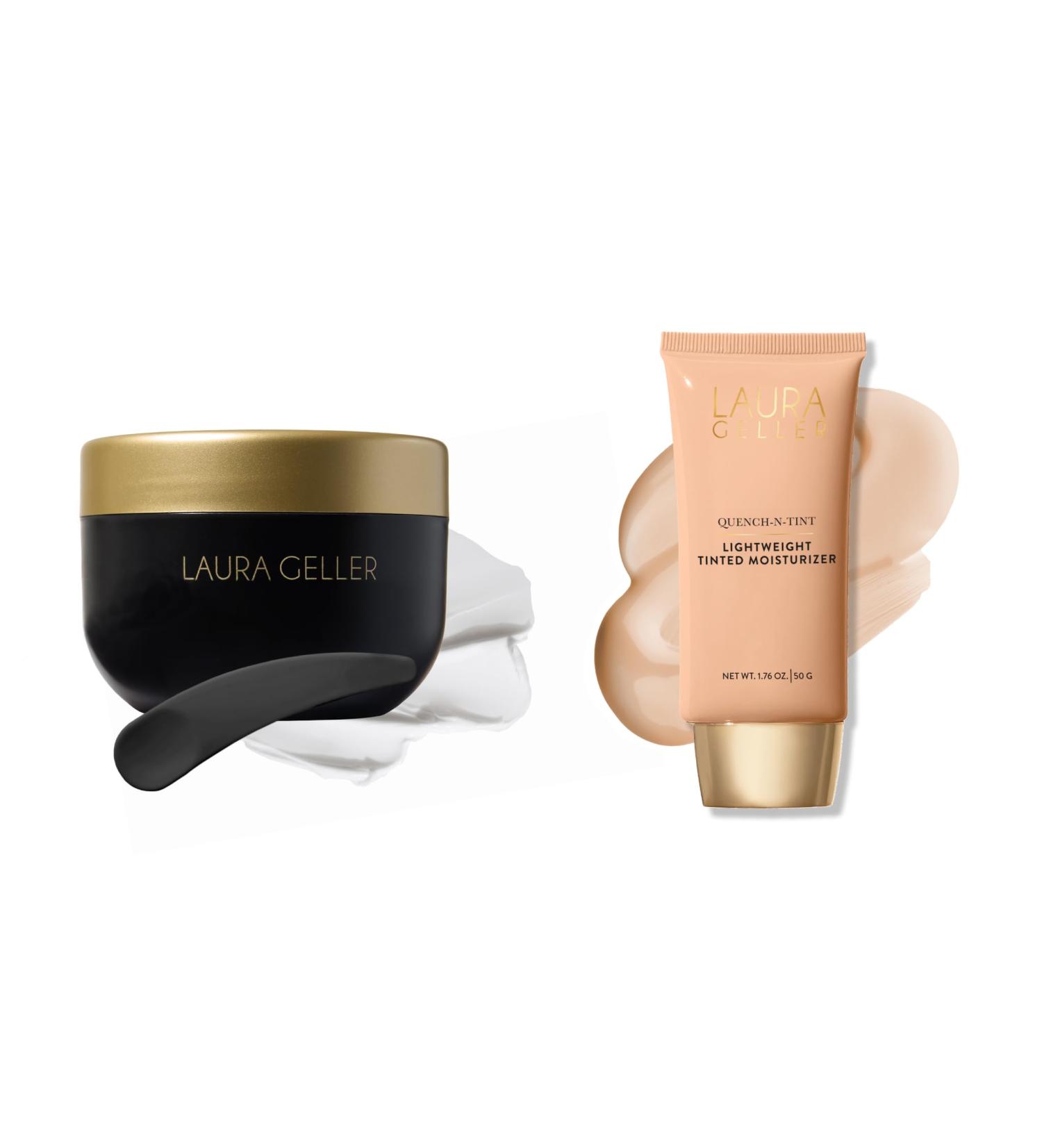 AURA GELLER Quench-n-Tint Hydrating Lightweight Tinted Moisturizer + Cold Cream Cleanser light - Buy Online on GoSupps.com