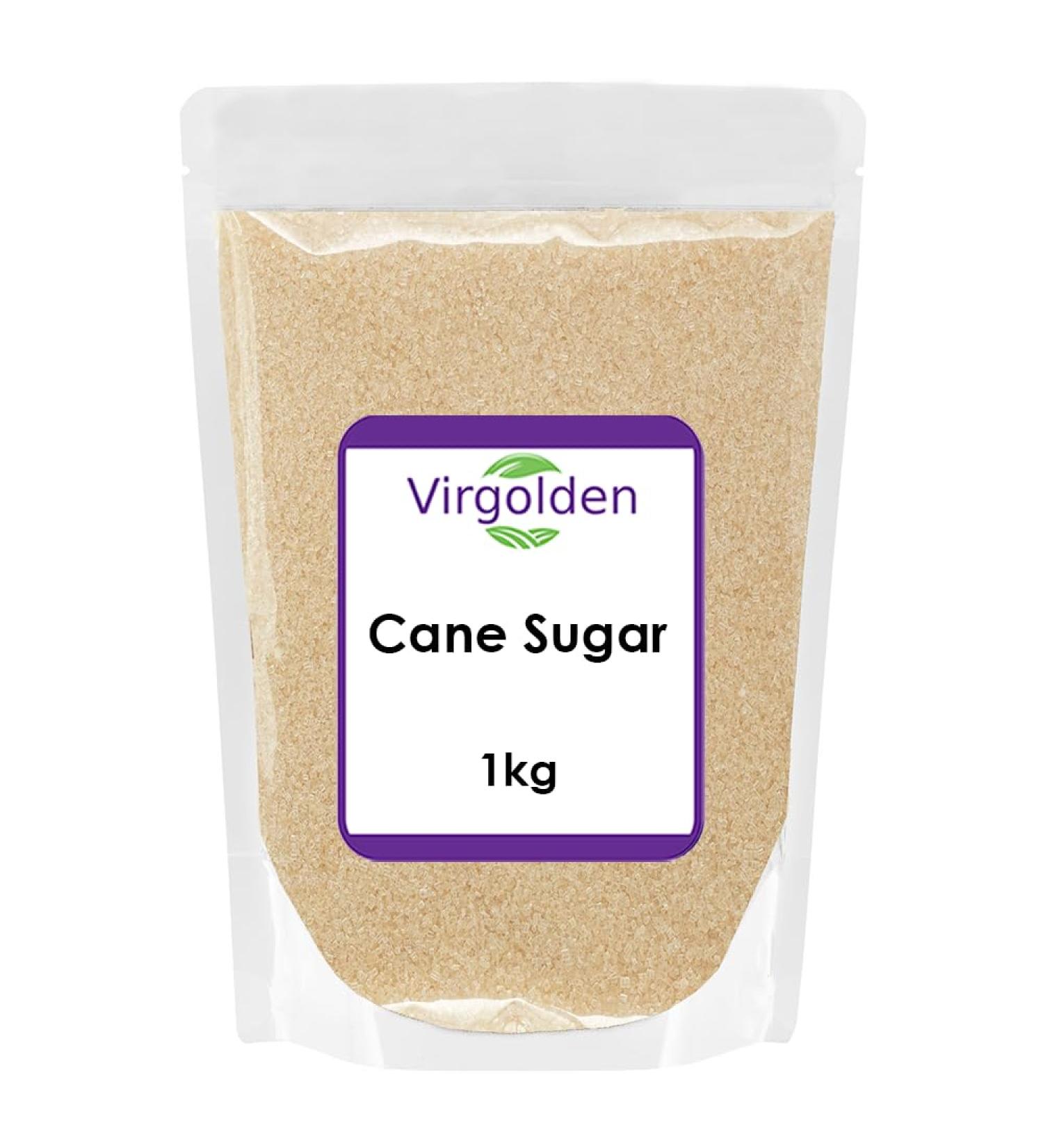 Cane Sugar 1kg by Virgolden - Hot and Cold Drinks Coffee Cooking Baking Vegan