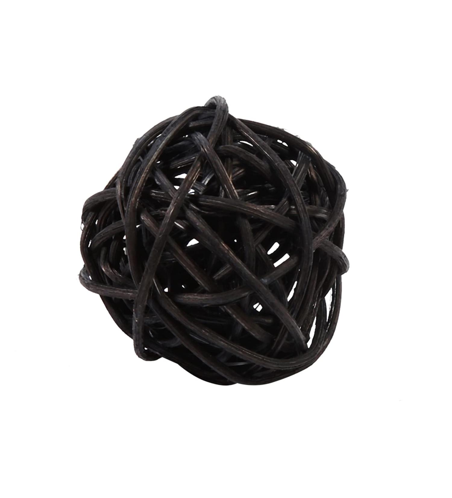 20 Decorative Rattan Balls - Black & Pink Willow Bowl Fillers Ornaments for Weddings & Christmas Pet-Friendly - Buy Online on GoSupps.com
