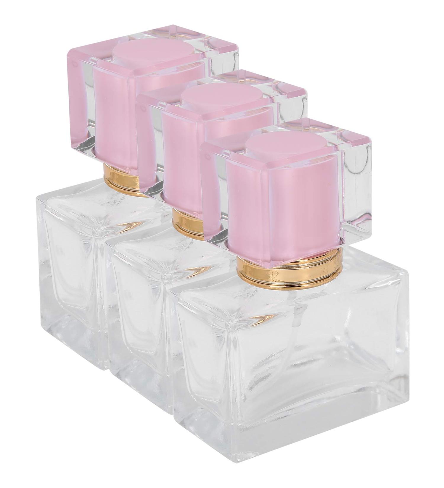 Spray Bottle Empty Glass Perfume Atomizer Safe Refillable for Perfume Storage Liquid Substance Storage Girls Women (Pink) - Buy Online on GoSupps.com