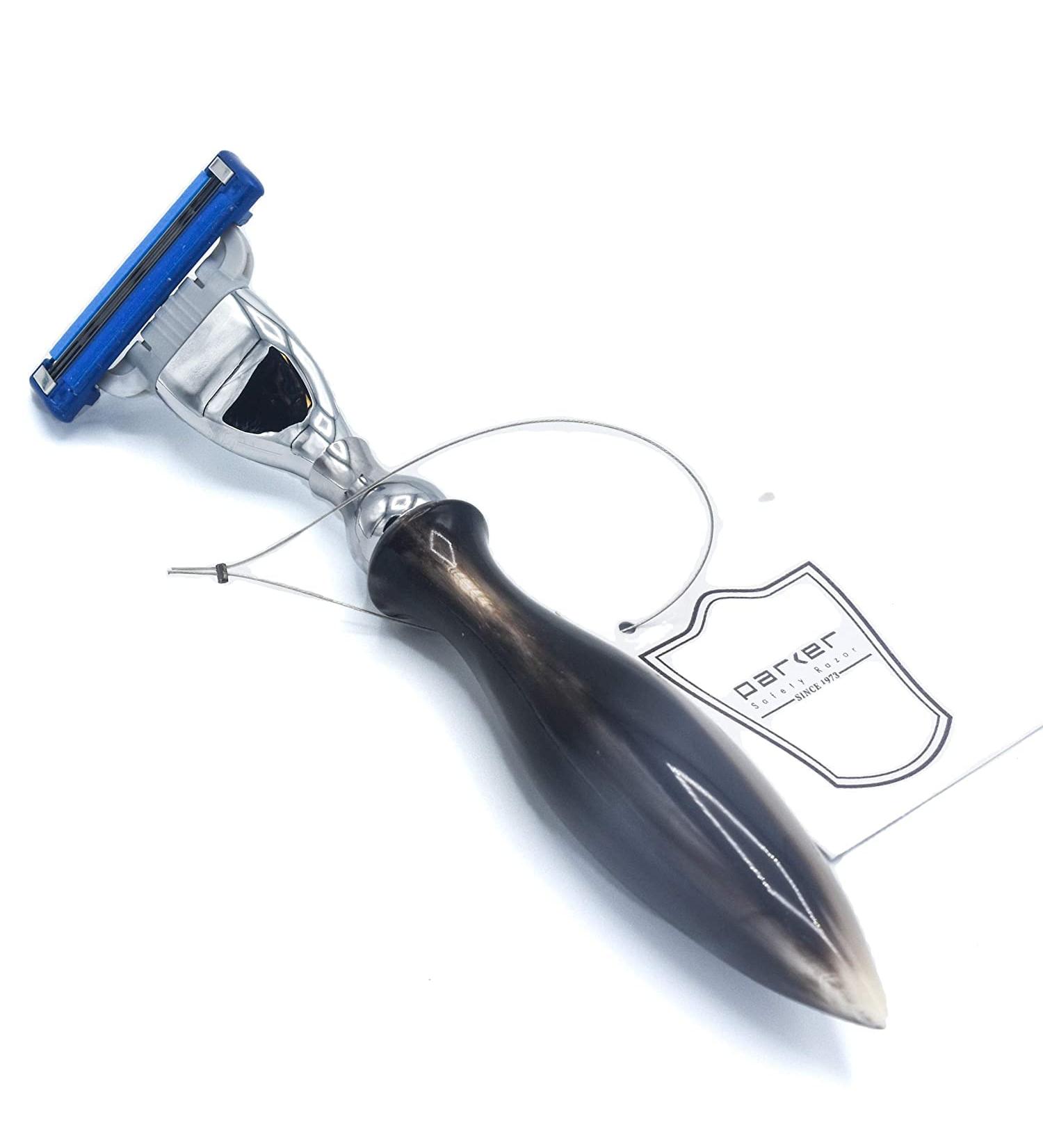 Buy Parker Razor Plane with Oxenhorn Handle & Mach 3-Compatible Blades - Three Blades Included International Shipping Available - Buy Online on GoSupps.com