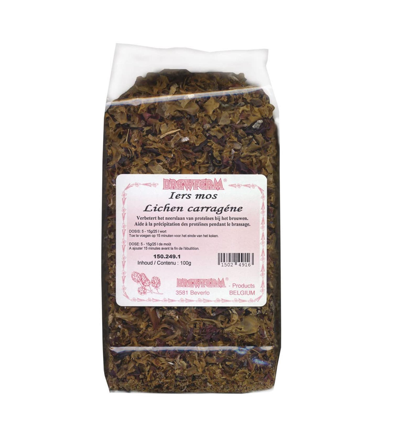 Brewferm 1 kg Irish Moss Tea - Icelandic Sea Tea - Icelandic Moss - Natural Carrageenan - Chondrus crispus - Cartilage Drop