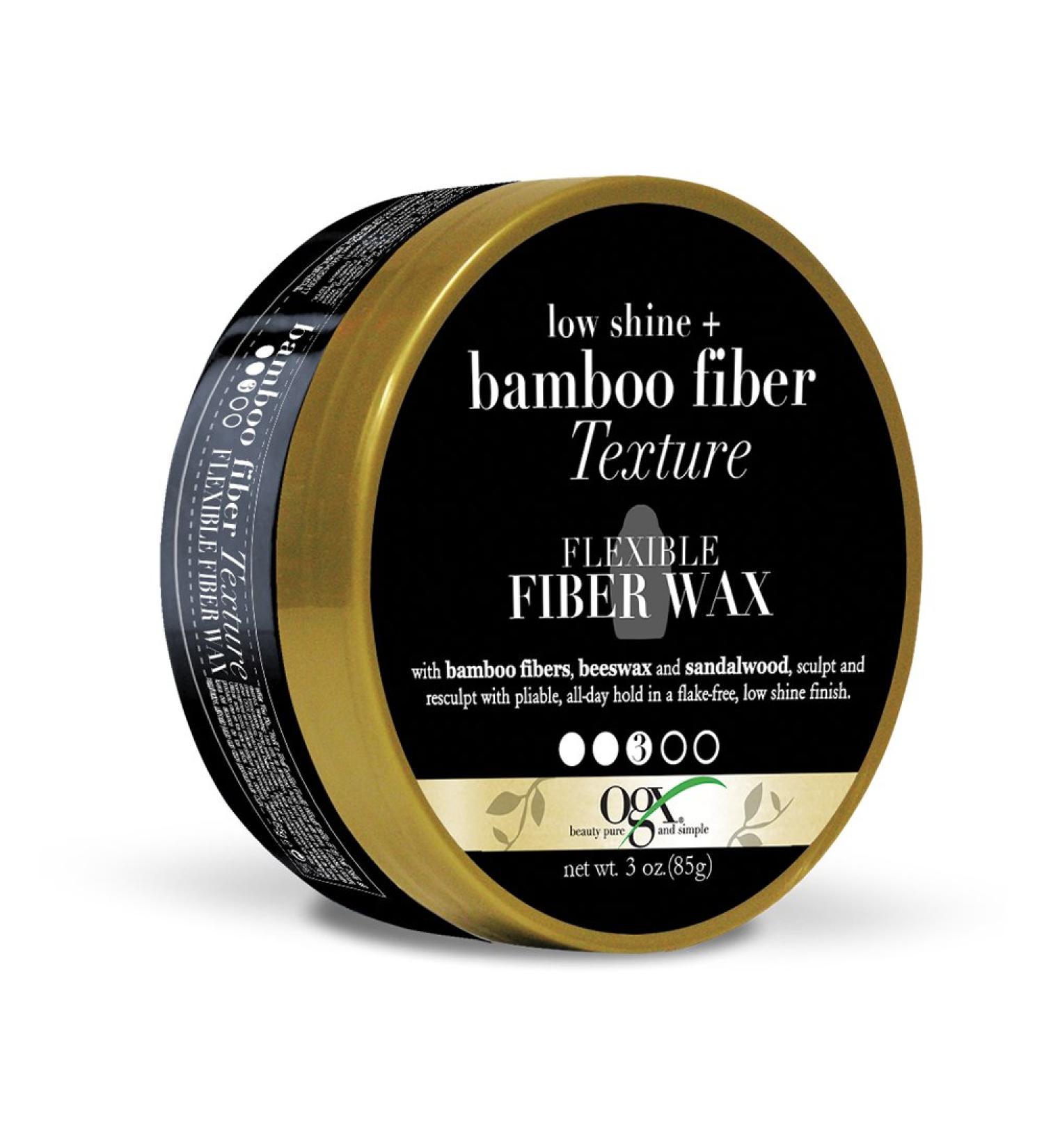 OGX Low Shine Bamboo Fiber Texture Flexible Wax Sandalwood - 3 oz (Pack of 1) - Buy Online on GoSupps.com
