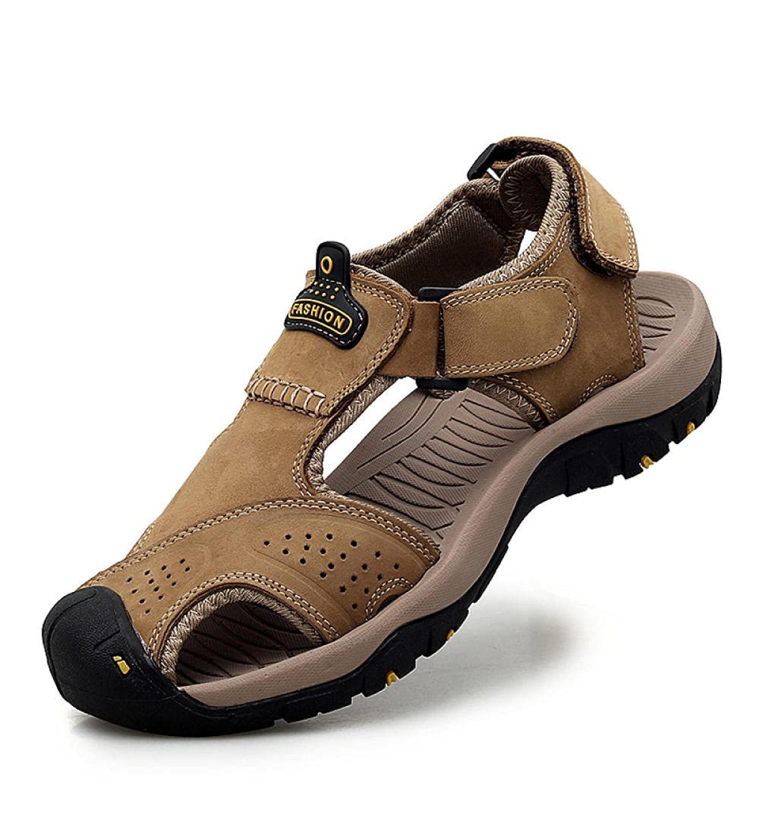Buy Mllm Men & Women Bathing Flip Flops - Breathable Leather Beach Sandals | UK Size 7 | Soft Comfortable Outdoor Footwear - Buy Online on GoSupps.com