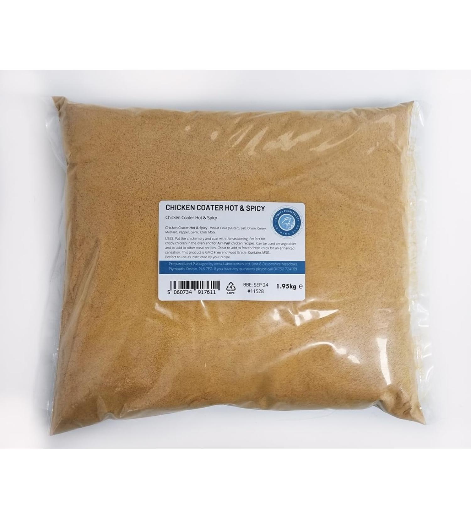 Entirely Ingredients - Chicken coater hot & Spicy 1.95Kg - Selected for Premium Quality