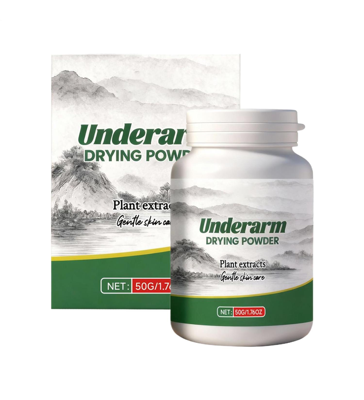  Generisch Antiperspirant powder 50g absorbs perspiration for underarms against sweating in hot weather suitable for women men travel business conferences - Buy Online on GoSupps.com