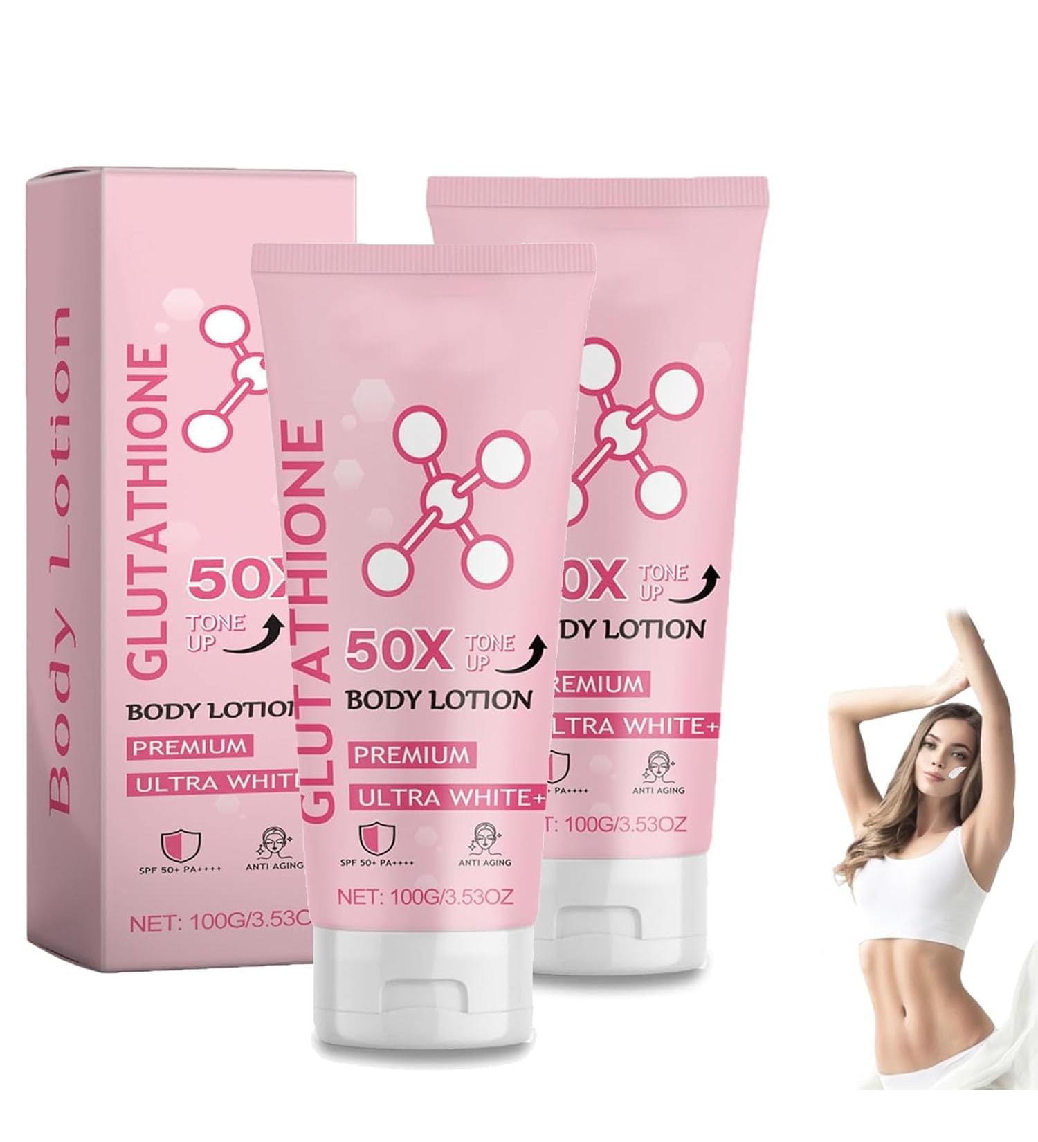 50X Glutathione Toning Body Lotion Full Body Lotion Brightening Body Lotion Moisturizing & Skin-Friendly Cream Long Lasting Hydration - Buy Online on GoSupps.com