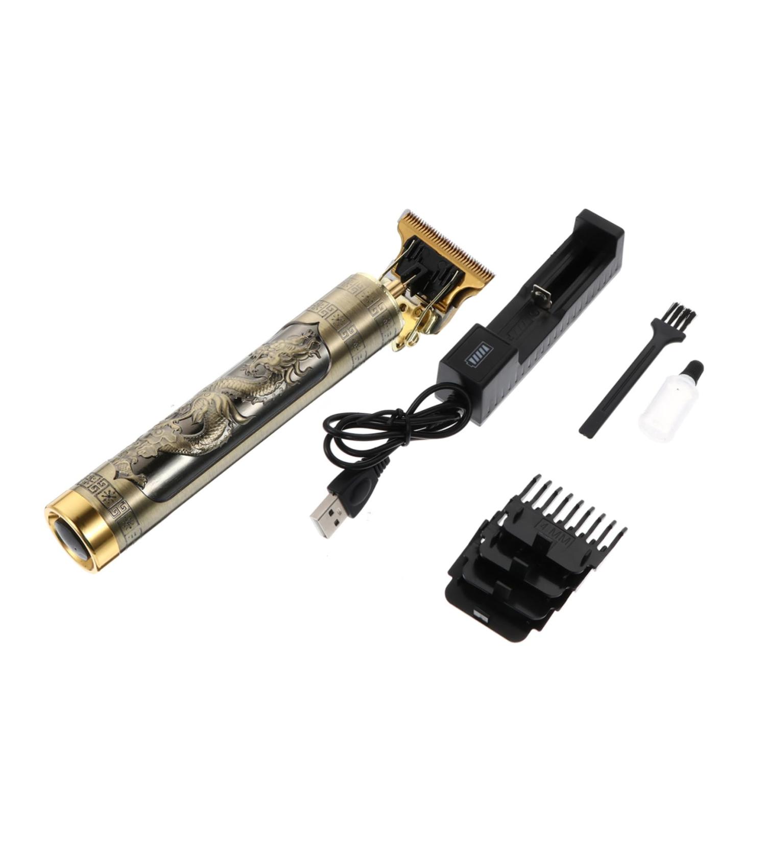 Ipetboom Electric Clippers Hair Cutting Clippers Electric Clipper for Barber Hair Styling Tool Barber Trimmer Hair Trimmers Cordless Clippers T9 Barber Aluminum Alloy Oil Head Golden - Buy Online on GoSupps.com