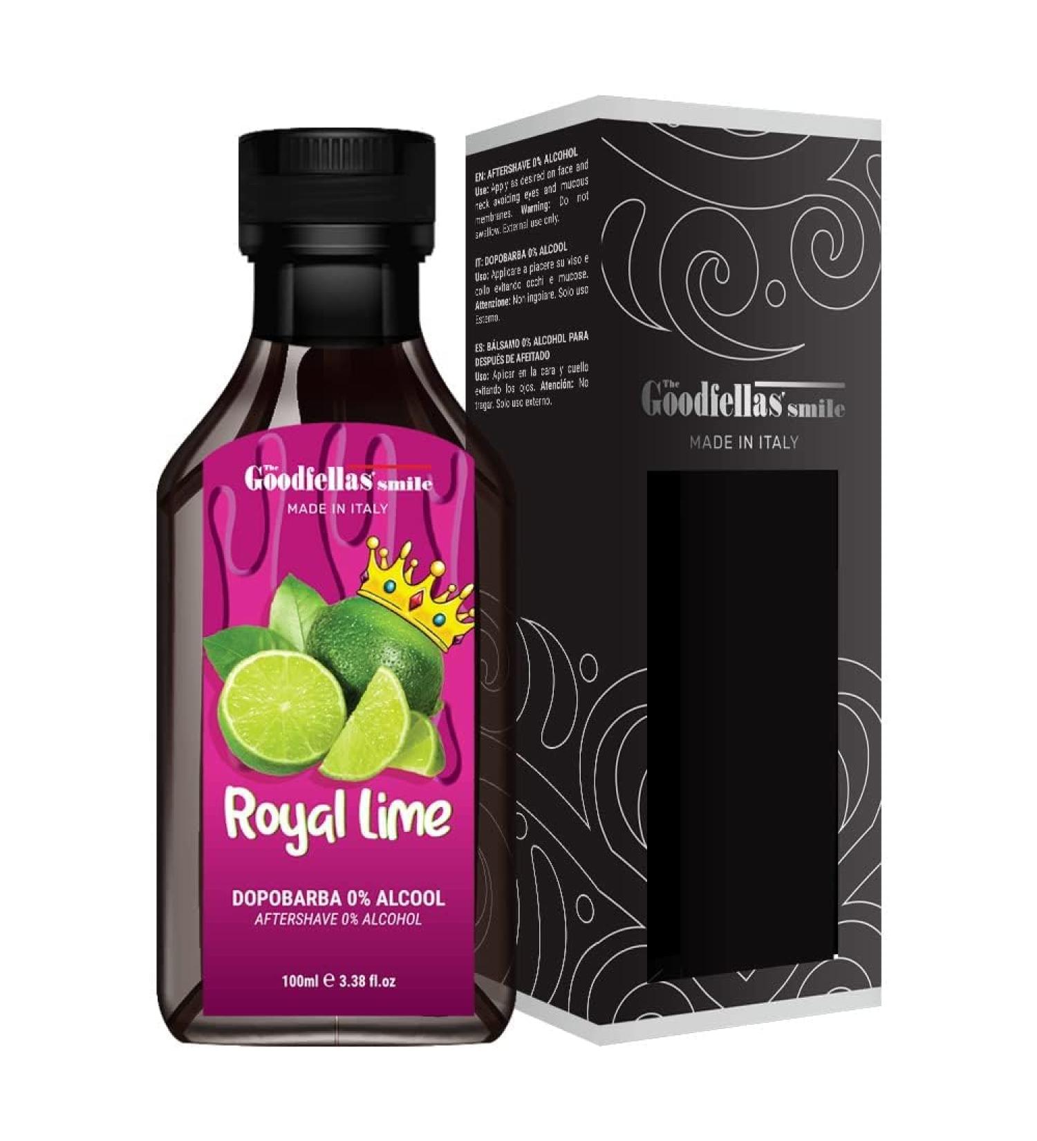 Goodfellas Smile Alcohol-Free Soothing Aftershave Splash Royal Lime - Made in Italy 100 ml (3.38 oz) | International Shipping - Buy Online on GoSupps.com