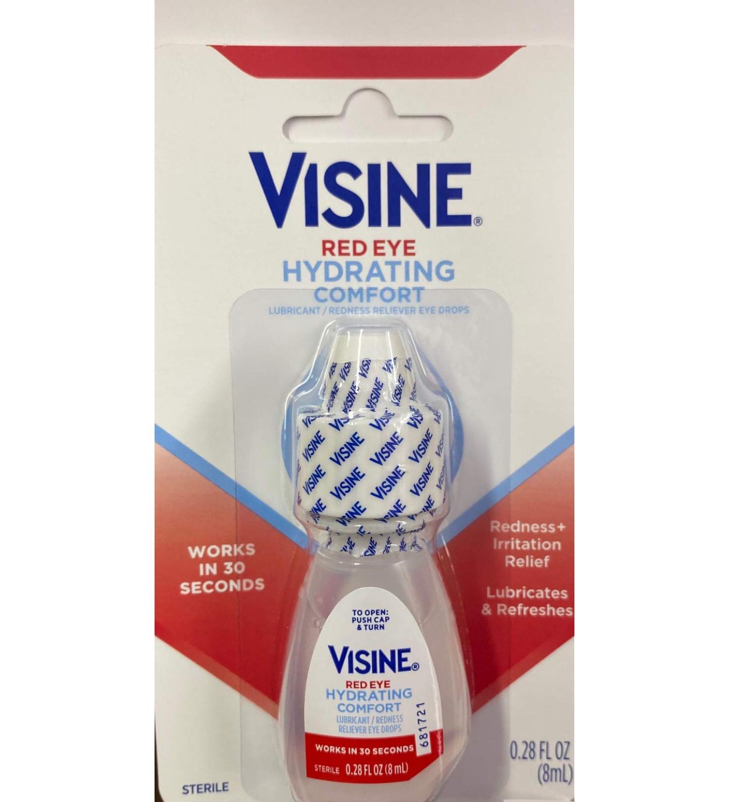 Visine Advanced Relief Redness Reliever Eye Drops 0.28oz - Pack of 12 - Buy Online on GoSupps.com