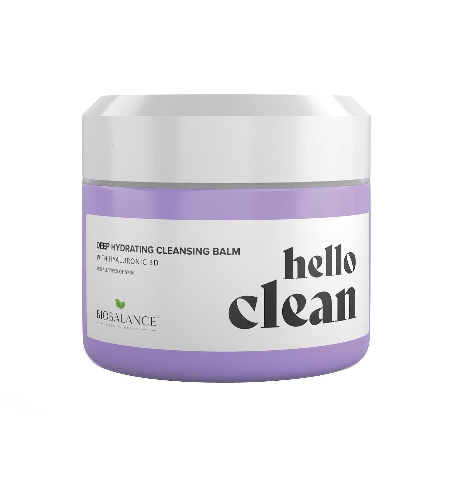 Bio Balance Hello Clean Deep Hydrating Face Cleansing Balm with Hyaluronic 3D - Buy Online on GoSupps.com