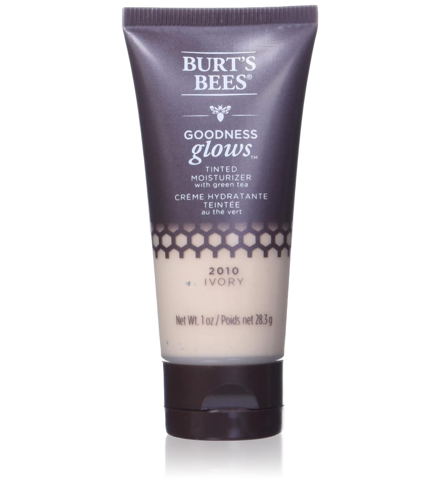 Burt's Bees Goodness Glow Tinted Moisturizer 1.0oz - Ivory | Antioxidant-Rich Formula - Buy Online on GoSupps.com