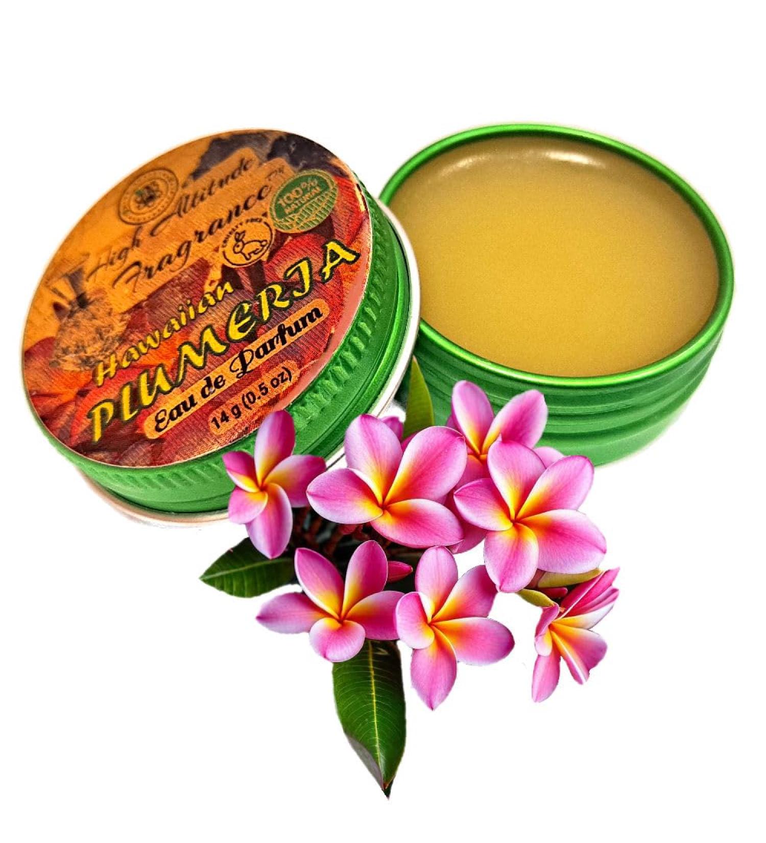 PLUMERIA Perfume Hawaiian - Eau de Parfum - Solid Balm - Natural Essential Oils Aromatherapy Fragrance- (Frangipani Tropical Gardenia Jasmine Tuberose Champaca Magnolia) Travel Party Gifts-0.5oz - Buy Online on GoSupps.com