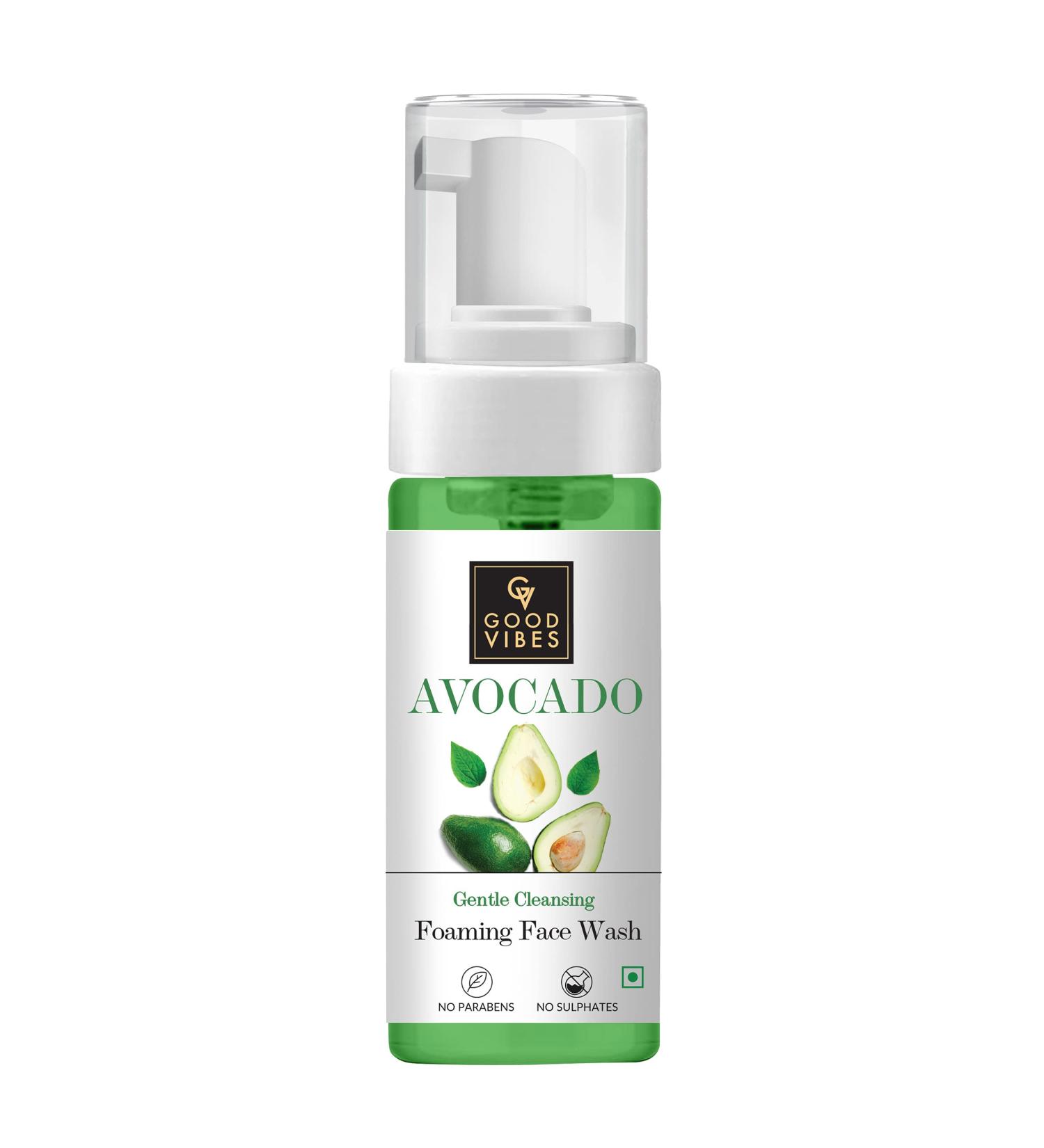 Good Vibes Gentle Cleansing Foaming Face Wash - Avocado 150ml | Best International Shipping - Buy Online on GoSupps.com