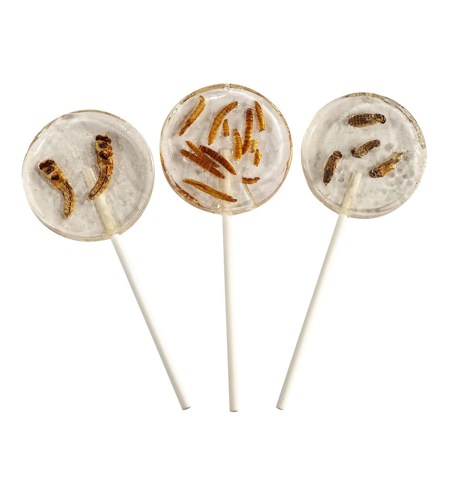 Crunchy Critters Edible Insects Three Lollipops - 90g - Buy Online on GoSupps.com
