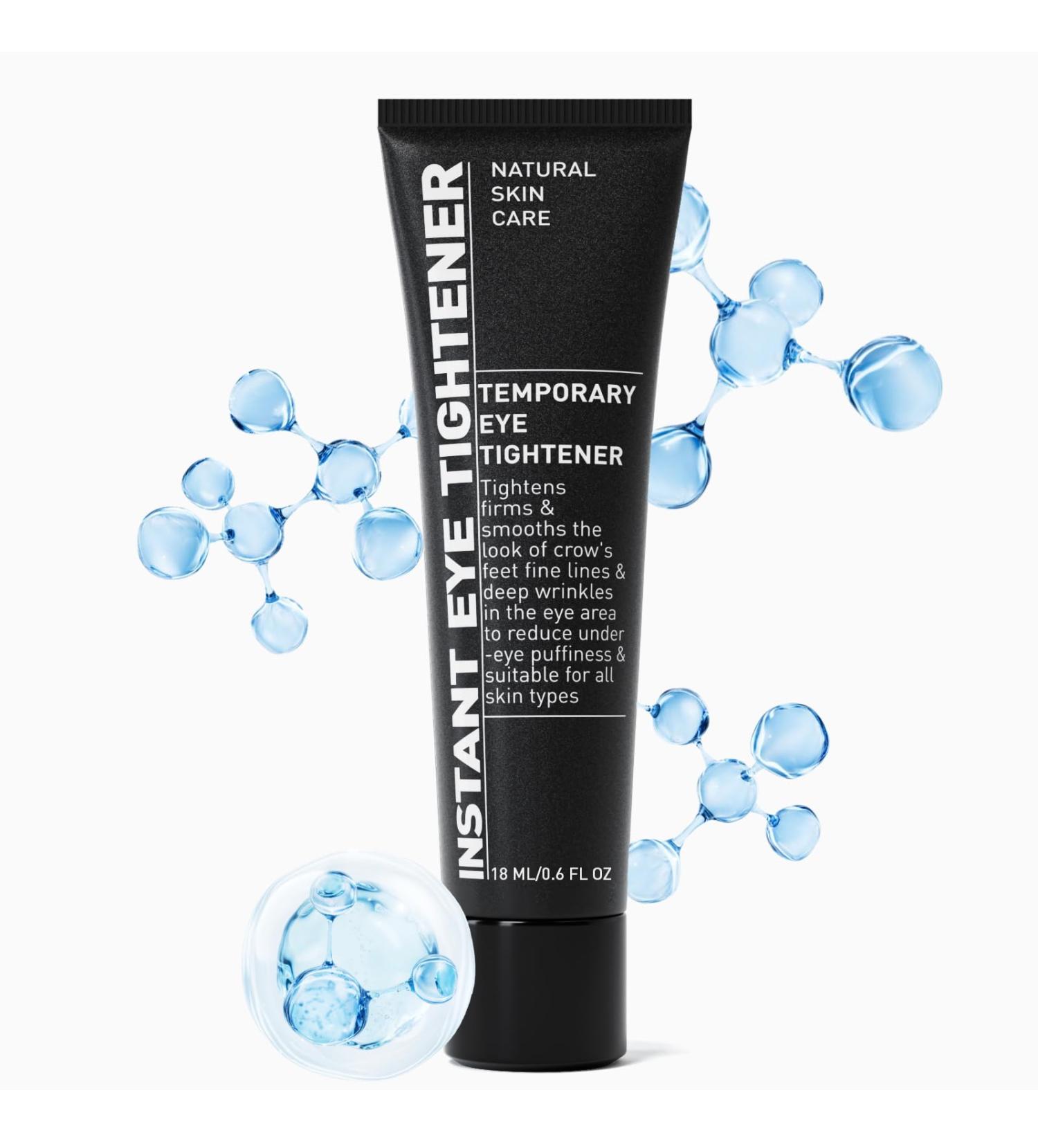 HUSPUR Instant Eye Tightener Temporary Instant Visibly Reduces Wrinkles Under Eye Bags and Wrinkles Filler Fine Lines Tightening and Lifting Cream for Women Men 0.6FL OZ(Pack of 1)
