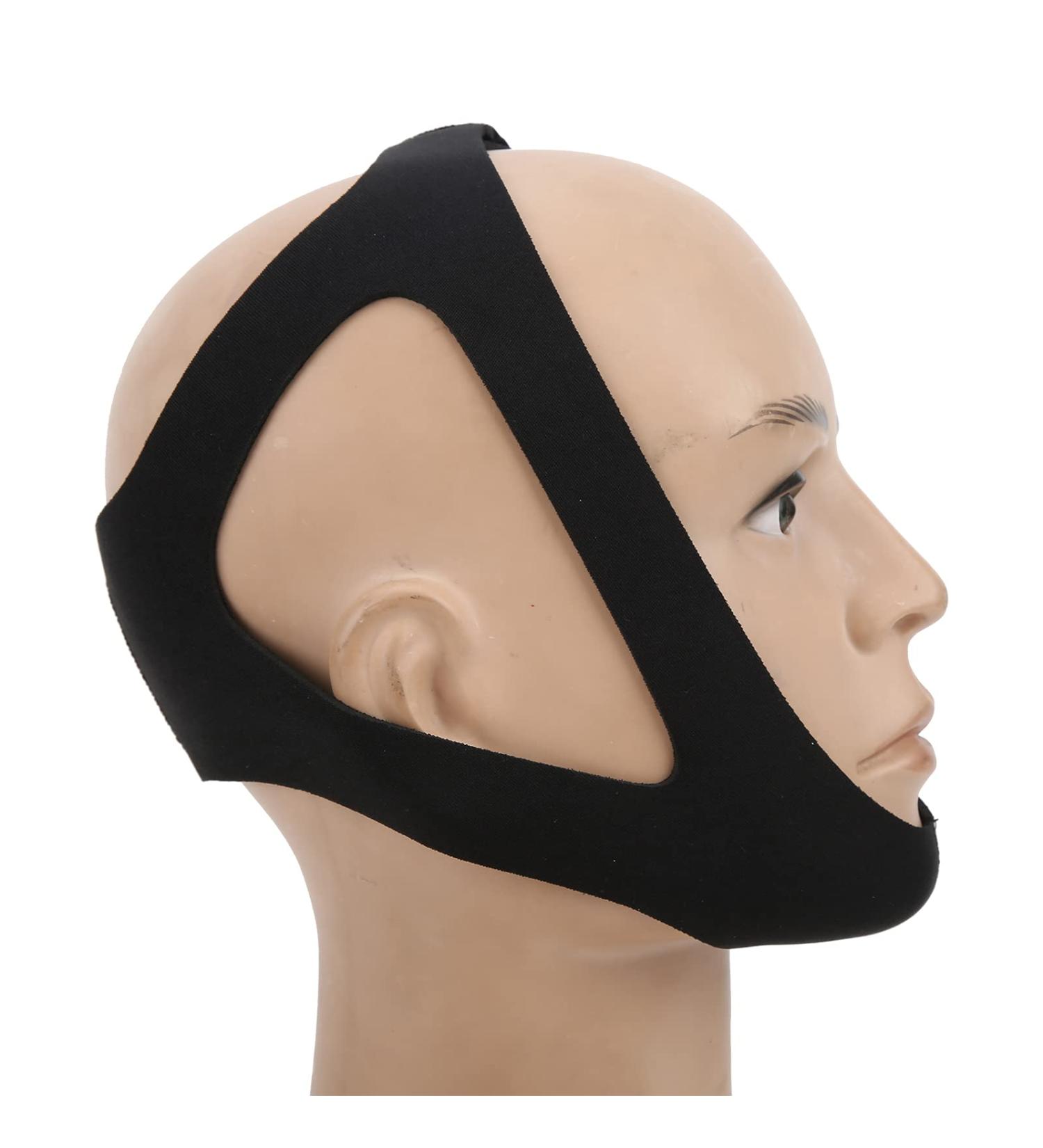 Adjustable CPAP Chin Strap for Men and Women - Anti Snoring Solution and Sleep Aid - More Nose Breathing - Black - Buy Online on GoSupps.com