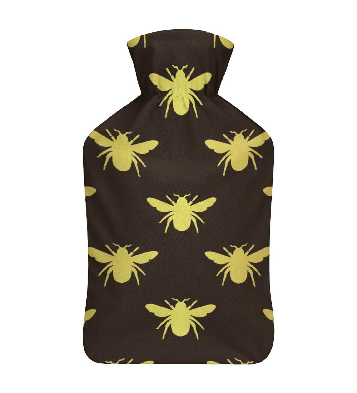 Buy Bee Silhouette Hot Water Bottle | Pain Relief & Foot Warmer | Rubber Hot Water Bag for Cold Therapy - Buy Online on GoSupps.com