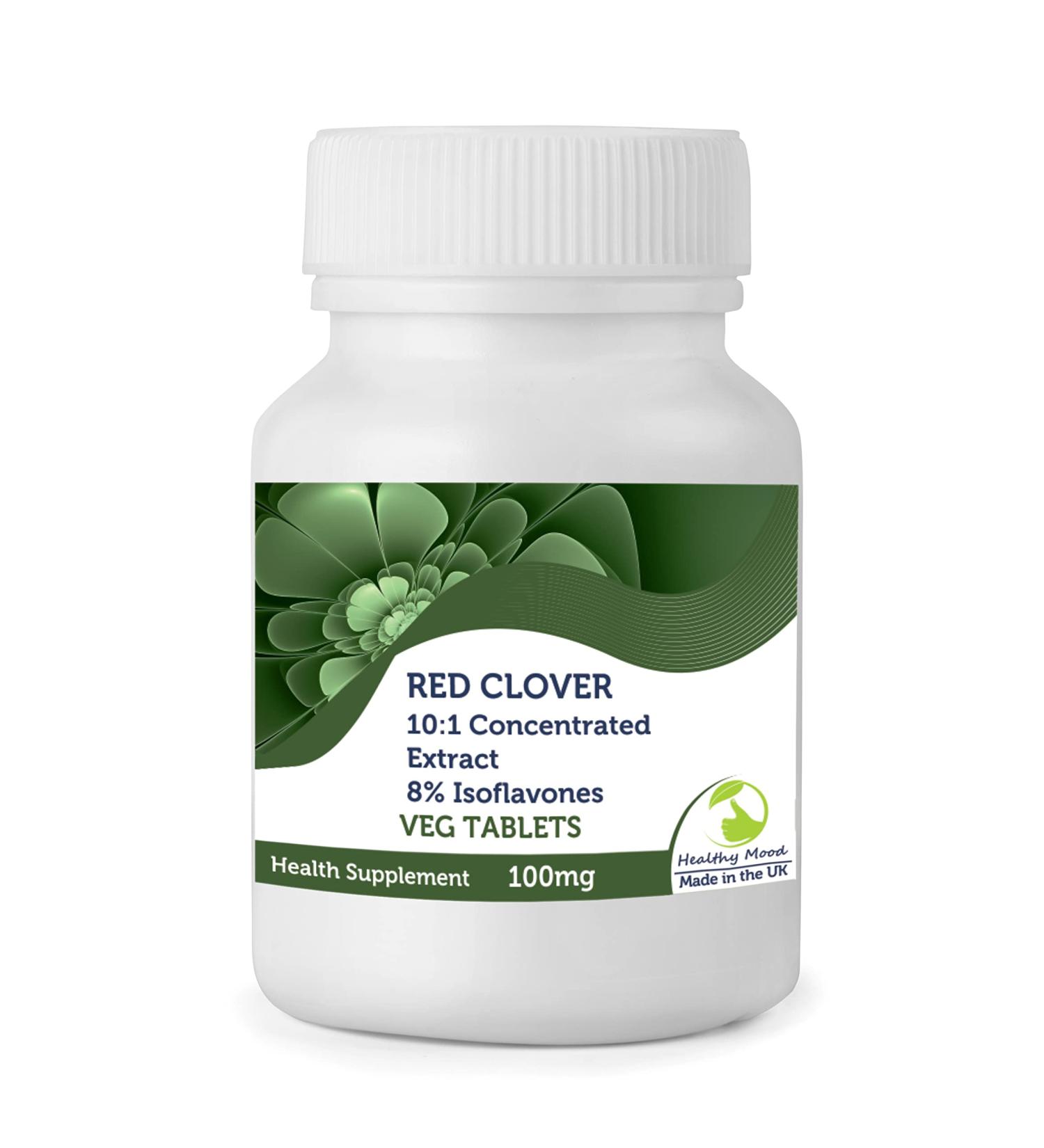 Red Clover 180 Tablets 1000mg Concentrated Extract Isoflavones Health Supplements Nutrition Pills - Healthy Mood - Buy Online on GoSupps.com