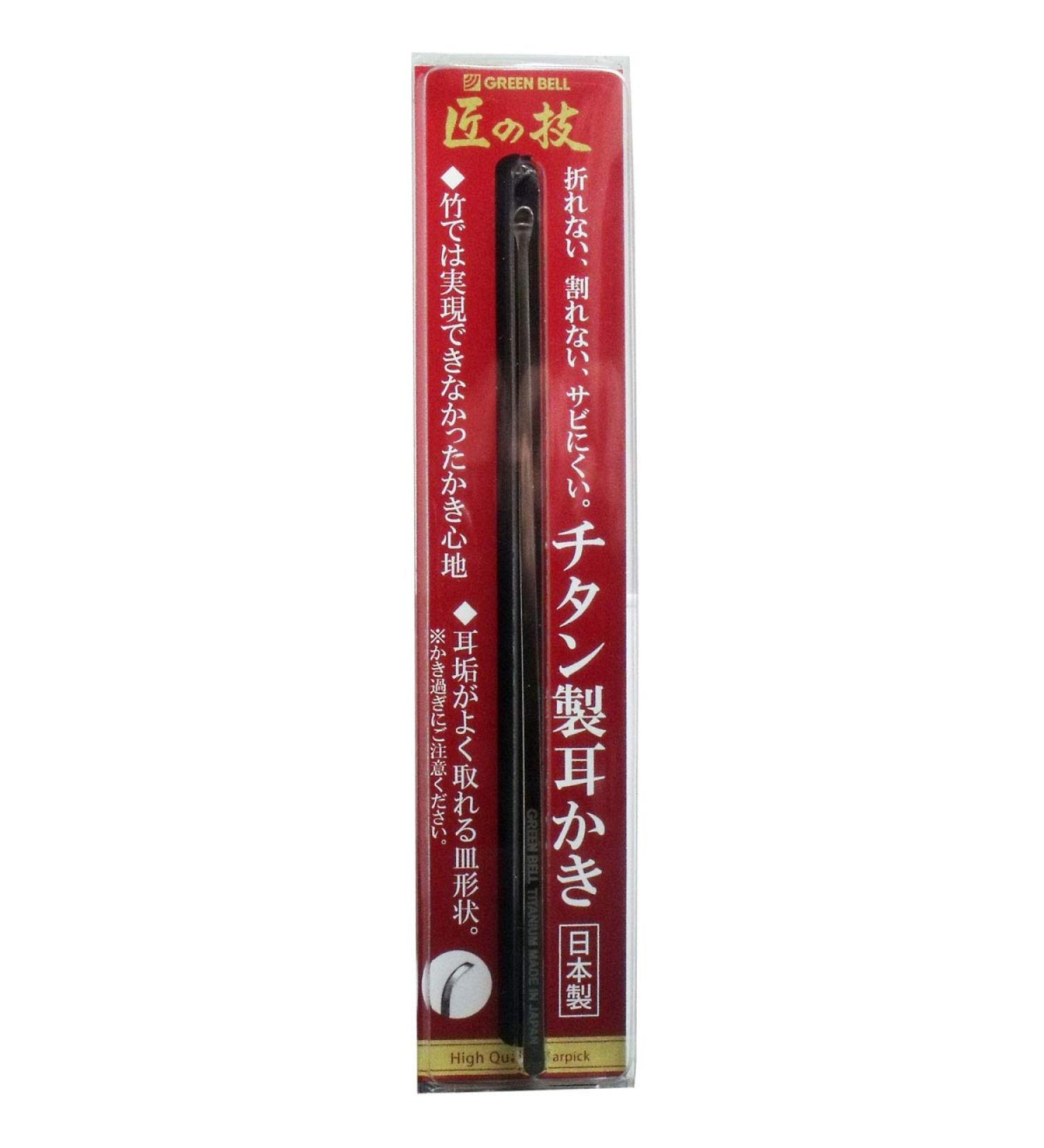 Premium Titanium Green Bell Earpick - High-Quality Craftsmanship - Buy Online on GoSupps.com
