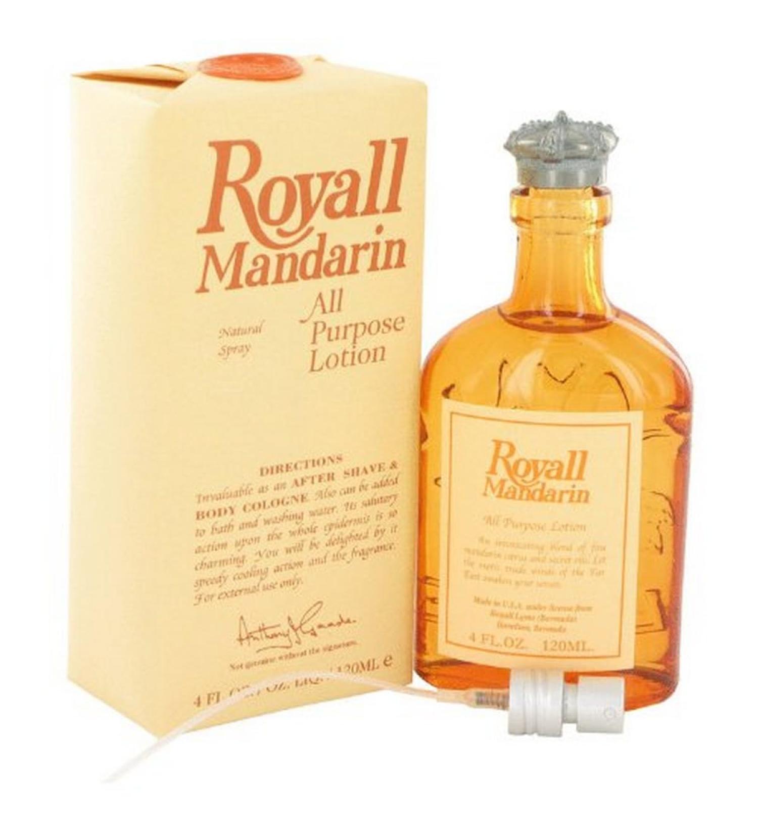 Royall Mandarin Orange By Royall Fragrances Aftershave Lotion Cologne Spray 4 Oz 1 Count (Pack of 1)