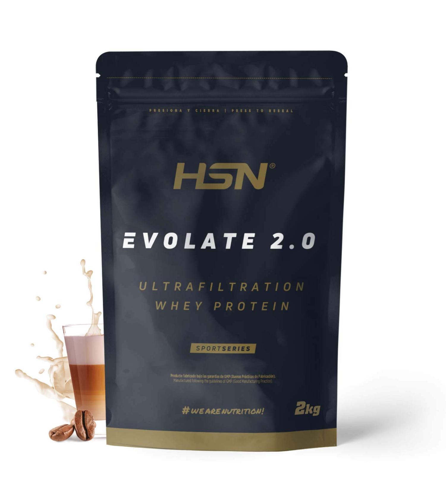  HSN HSN Evolate 2.0 Whey Protein Isolate | Coffee Milk Flavour 2kg 67 Takes Per Pack | Whey Protein Isolate CFM + Digestive Enzymes | Non-GMO Vegan Gluten Free & Soy Free - Buy Online on GoSupps.com