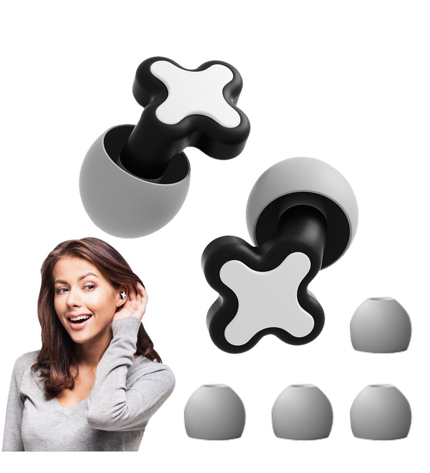 Waterproof Ear Plugs | Swimming Ear Plugs Noise Cancelling - Sleeping Ear Plugs for Concerts Swimming Airplane Musicians Motorcycle Frifer Black - Buy Online on GoSupps.com
