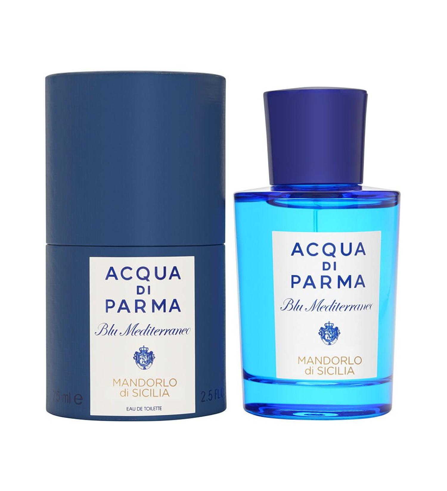 Acqua Di Parma Blue Mediterraneo Mandorlo Di Sicilia Eau de Toilette Spray 2.5 Ounce 2.5 Fl Oz (Pack of 1)
