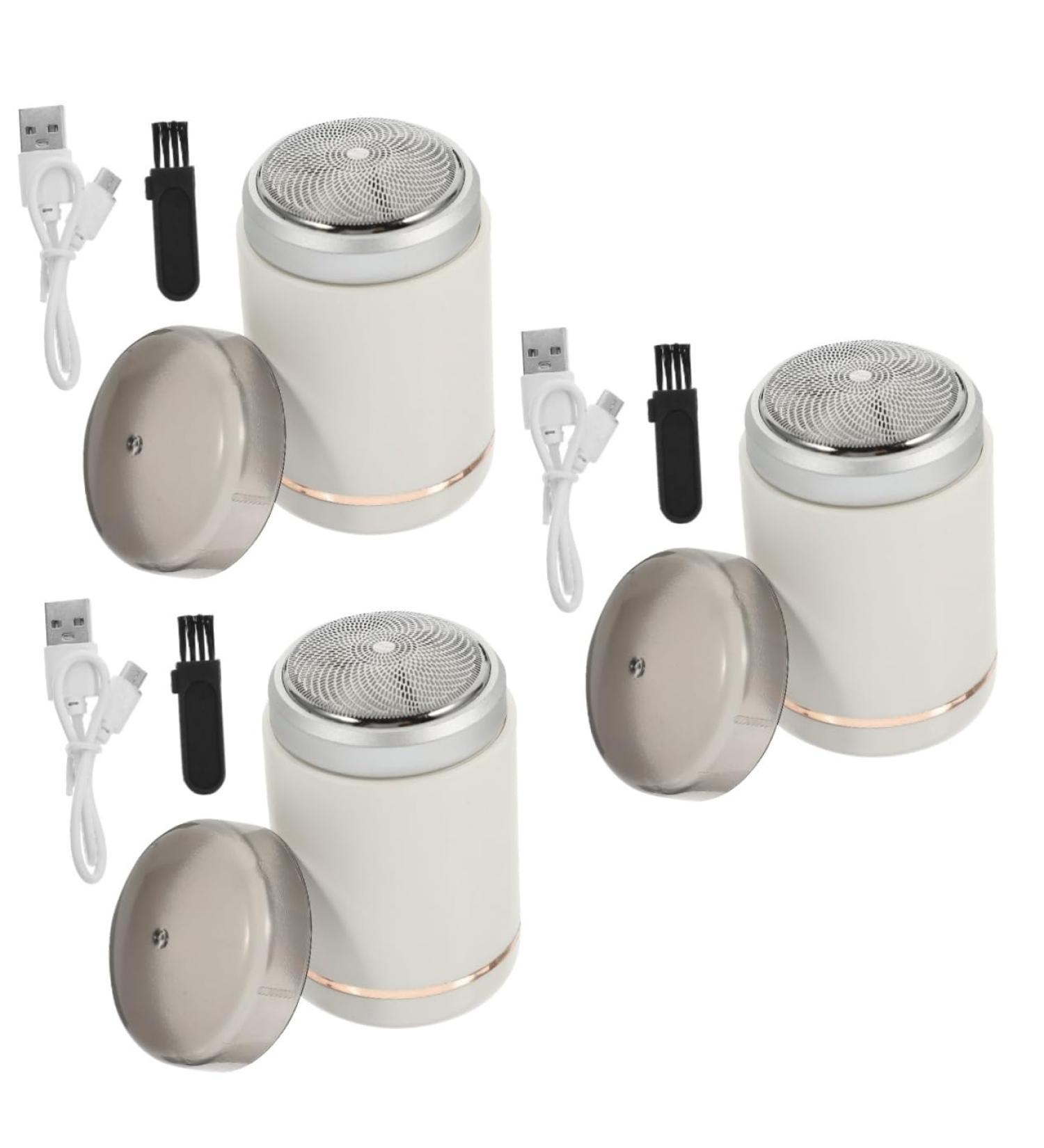 FRCOLOR 3 Sets Razor - Men's Electric Beard Trimmer & Portable Shaver | USB Mini Clippers for Travel | Aluminum Alloy Gift for Men - Buy Online on GoSupps.com
