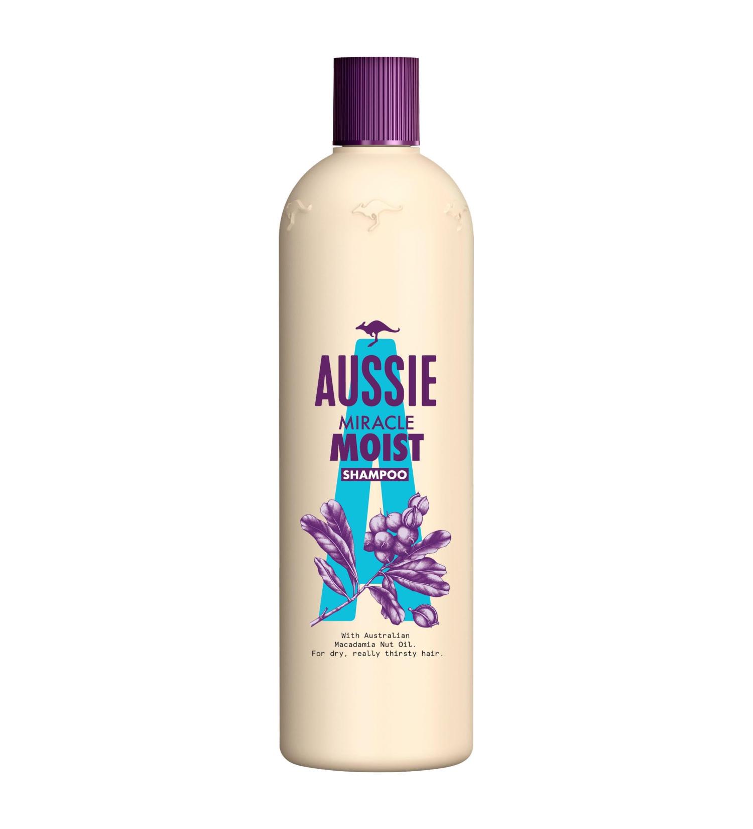 Aussie Miracle Moist Shampoo 675 ML for dry and thirsty hair (Shampoo)