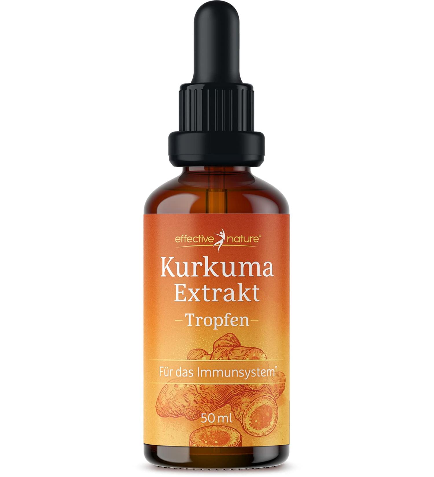 Turmeric Extract 50ml - Vegan Supplement with Vitamin D3 No Additives Easy Dosage Pipette - 50 Days Supply - Buy Online on GoSupps.com