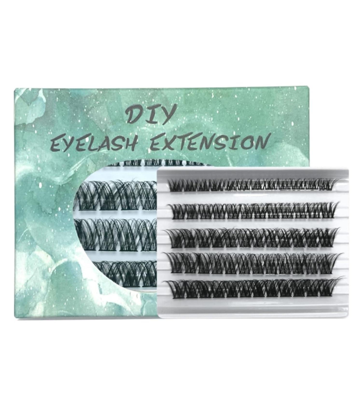 UAMOU DM04 Lash Clusters Mix 3D Cluster Lashes 45small Cluster Mixed Eyelashes 10-14mm DIY Lash Extension Eyelash Clusters Lashes Super Thin Band Volume Wispy Reusable Comfortable&Soft Cheerfully