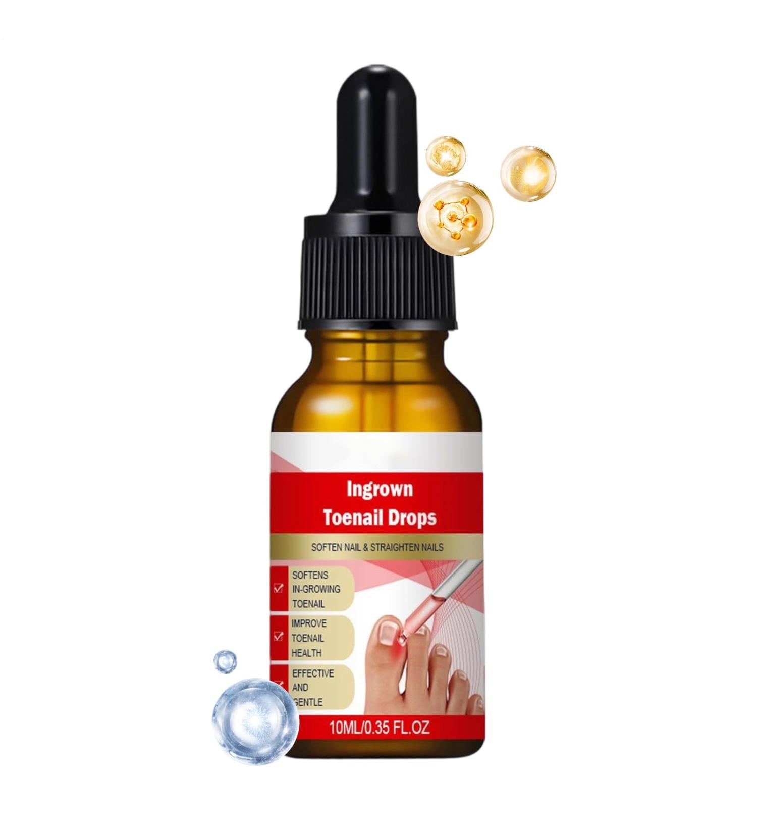  Qkbuza Nail and Toenail Strengthening Liquid | 10ml Ingrown Toenail Corrector Drops | Beauty Care for Hands and Feet - Nighttime Travel Treatment for Dry Damaged Cracked Curved Fragile and Chipped Nails - Buy Online on GoSupps.com