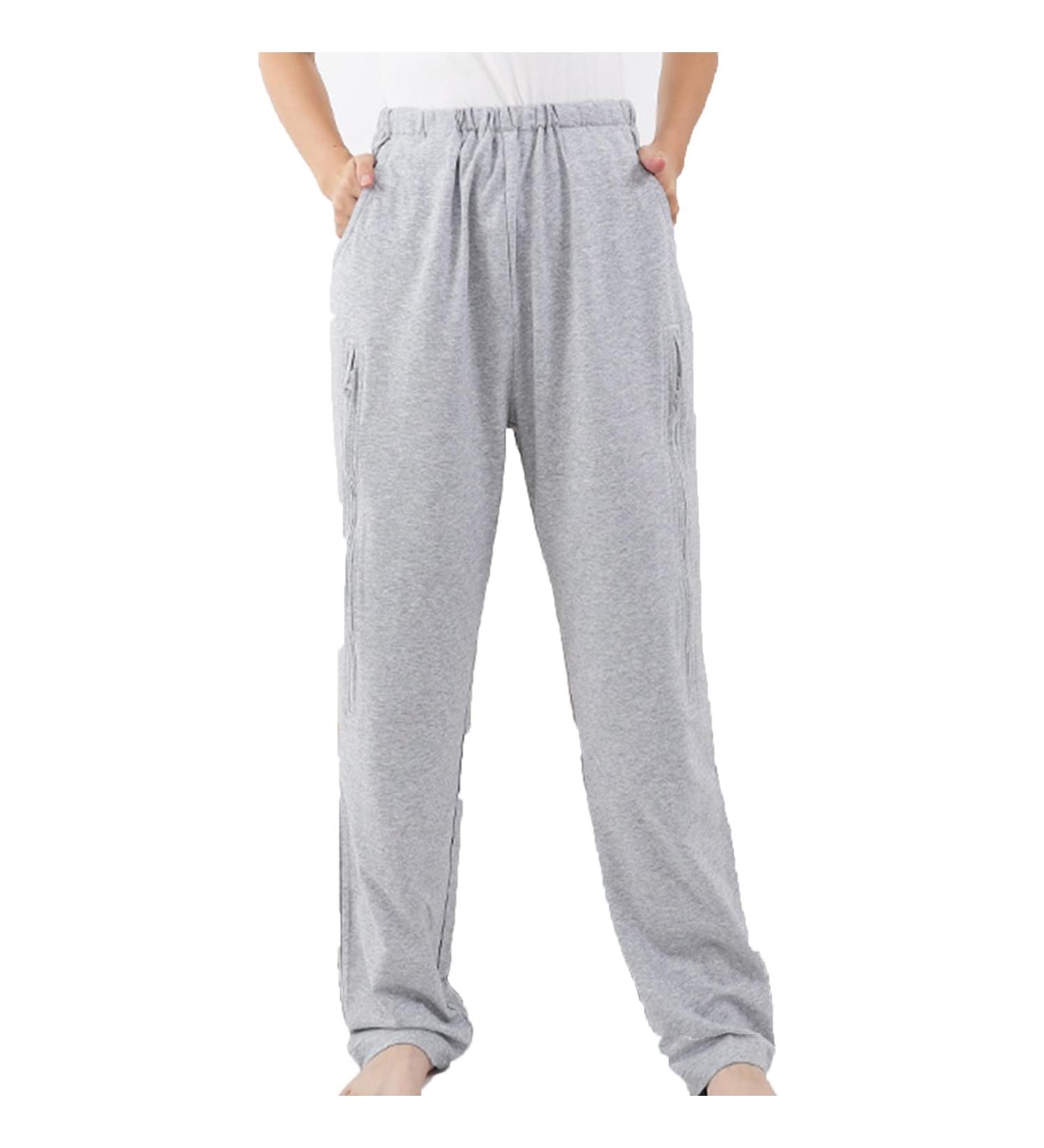 Bedridden Patient Clothing Urine Bag Underwear With Double Pocket Patient Pants Patient Care Clothes For Fracture Rehabilitation Bed Rest Disability Elderly Women(Gray XX-Large) XX-Large Gray - Buy Online on GoSupps.com