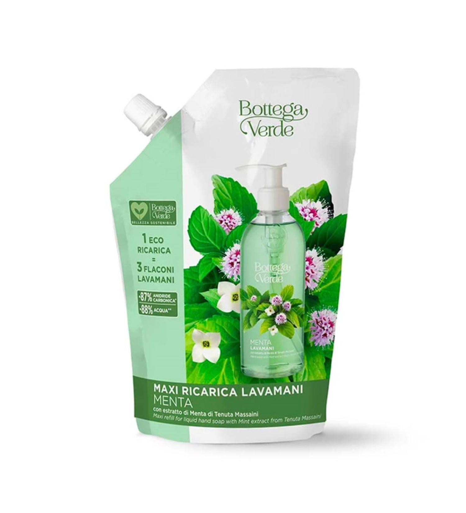Bottega Verde Bottega Verde - Mint Maxi Refill Washbasin 750 ml with mint extract from Tenuta Massaini