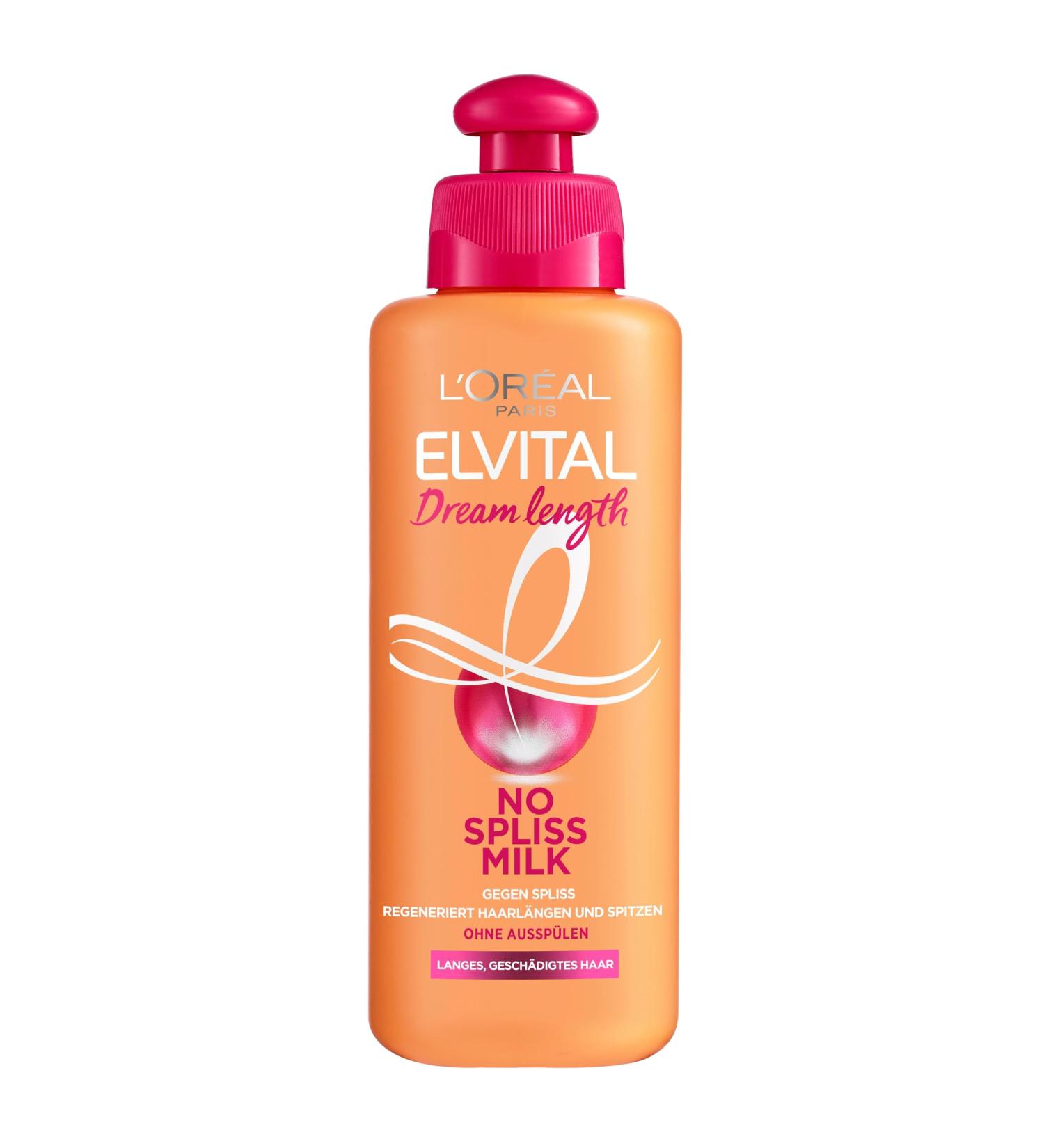 L'Or al Paris Elvital Leave-in Haarkur f r lange besch digte Haare Parabenfrei mit Rizinus l 200 ml | Dream Long - Anti-Spliss Milch - Buy Online on GoSupps.com