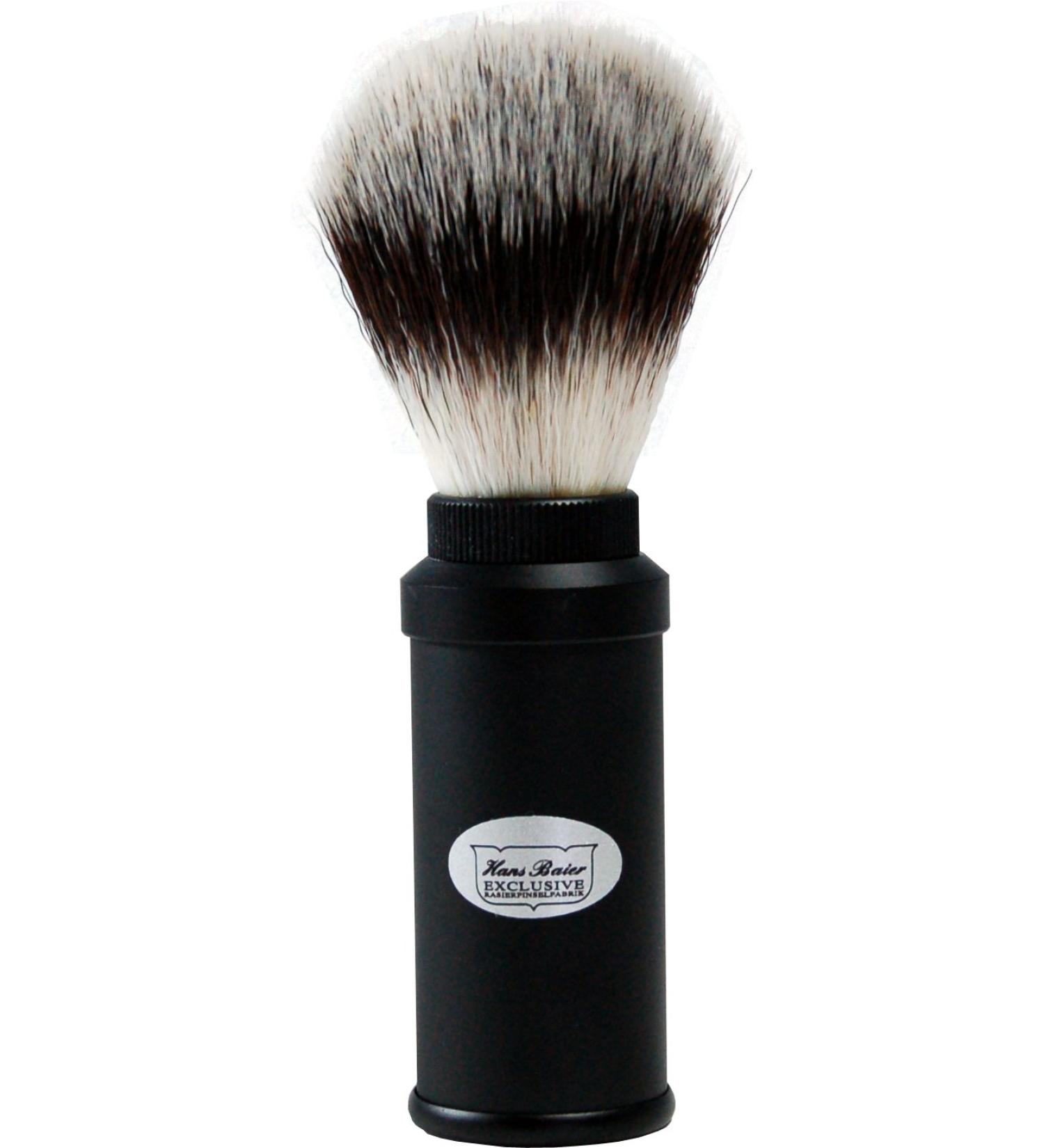 Buy Hans Baier Exclusive Travel Shaving Brush Kit - Silvertip Synthetic Vegan | International Shipping Available - Buy Online on GoSupps.com
