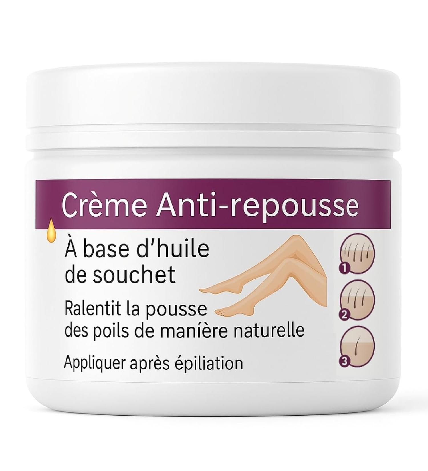 Cr me Anti-repousse poils pour Jambe Maillot Visage Stop aux poils incarn s base d huile de souchet et d extraits de plantes | Formule 100 % naturelle. - Buy Online on GoSupps.com