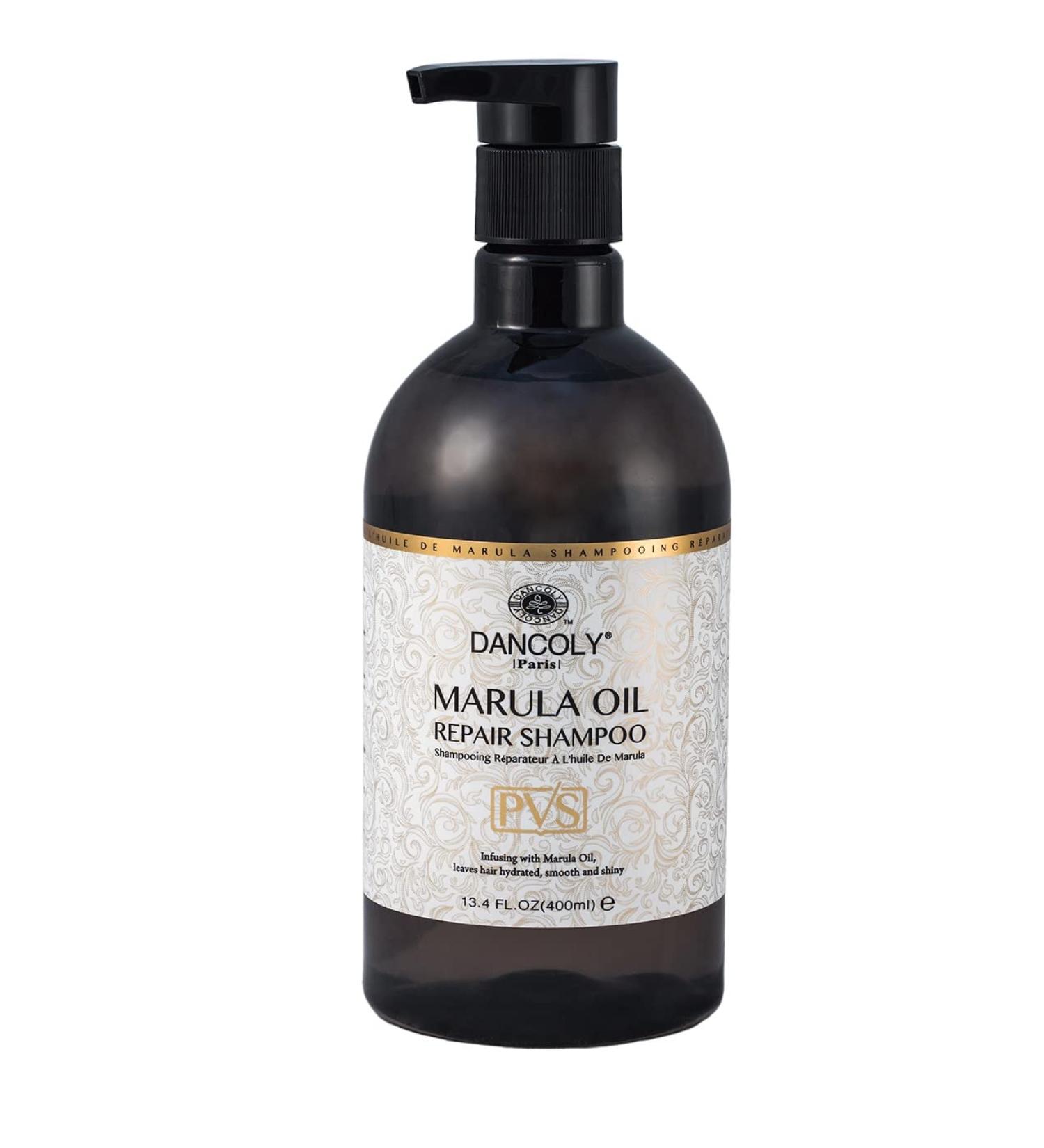 DANCOLY COSMETIQUE Angel Professional Dancoly Marula Oil Repair Hair Shampoo 400 ml Helps repair and revitalize dry and damaged hair weakened by chemical processes and styling - Buy Online on GoSupps.com