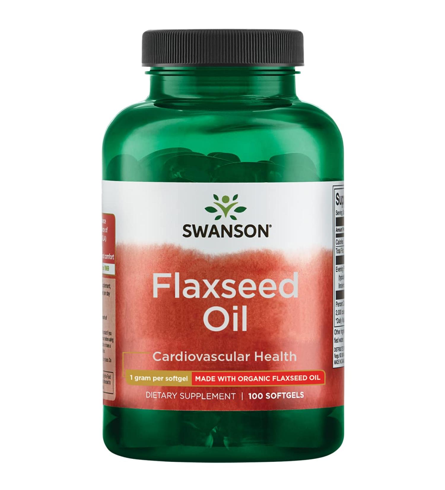 Swanson Flaxseed Oil (Omegatru) 1000mg - 100 Softgels - Buy Online on GoSupps.com